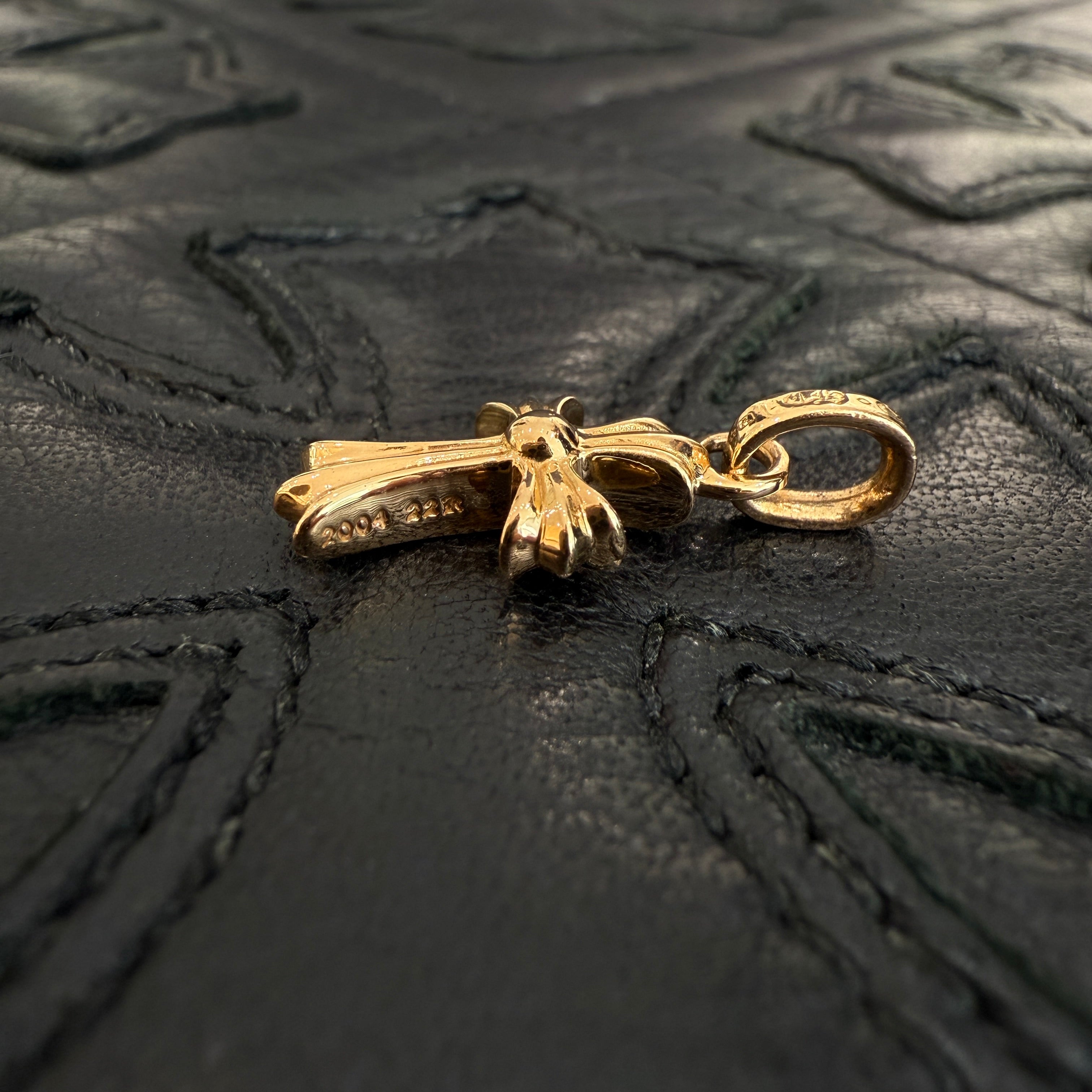 CHROME HEARTS 22K Baby Fat Cross Pave Diamond Pendant Top クロムハーツ 22K ベイビーファット クロス パヴェダイヤモンド ペンダントトップ