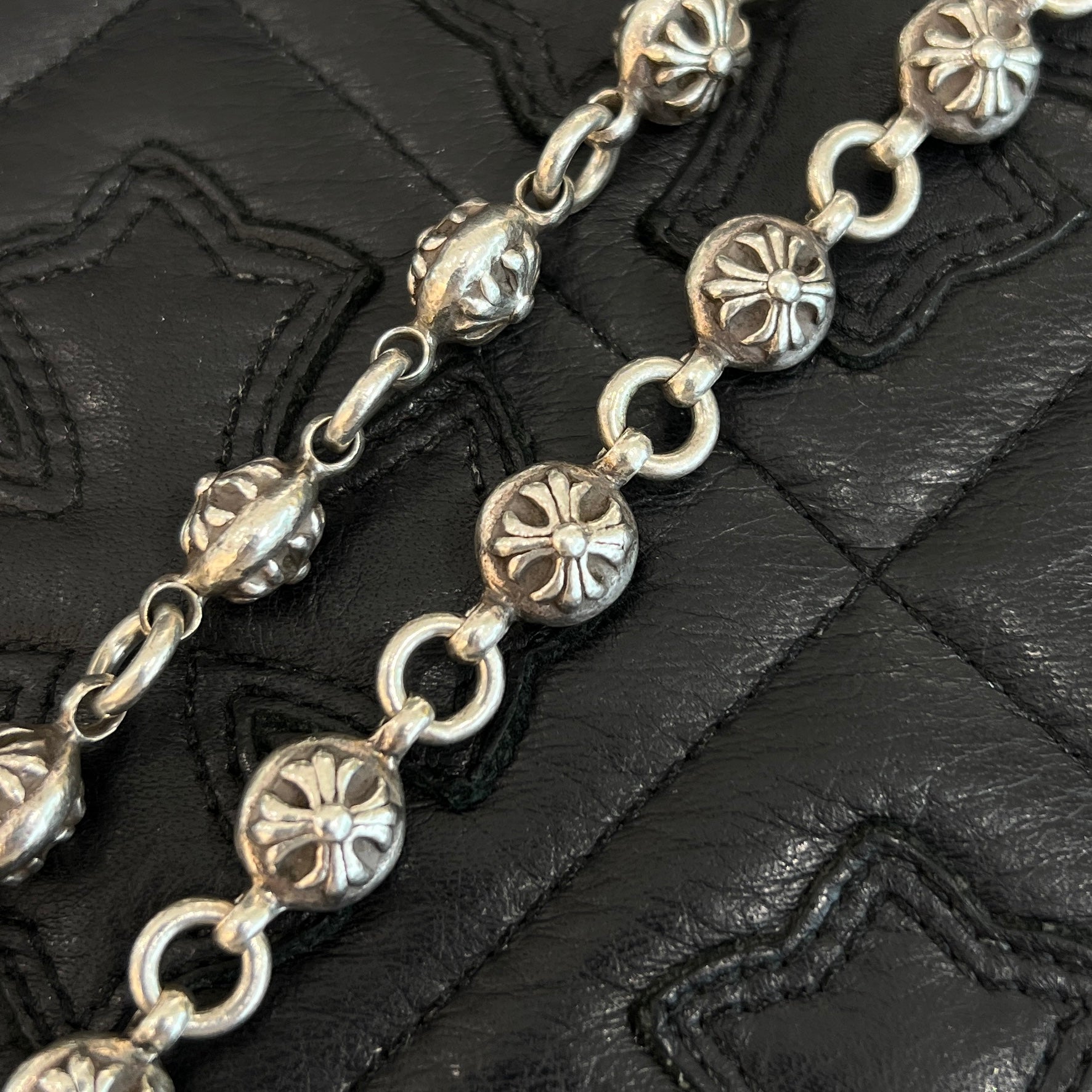 CHROME HEARTS Cross Ball #2 1 Clip Long Wallet Chain クロム