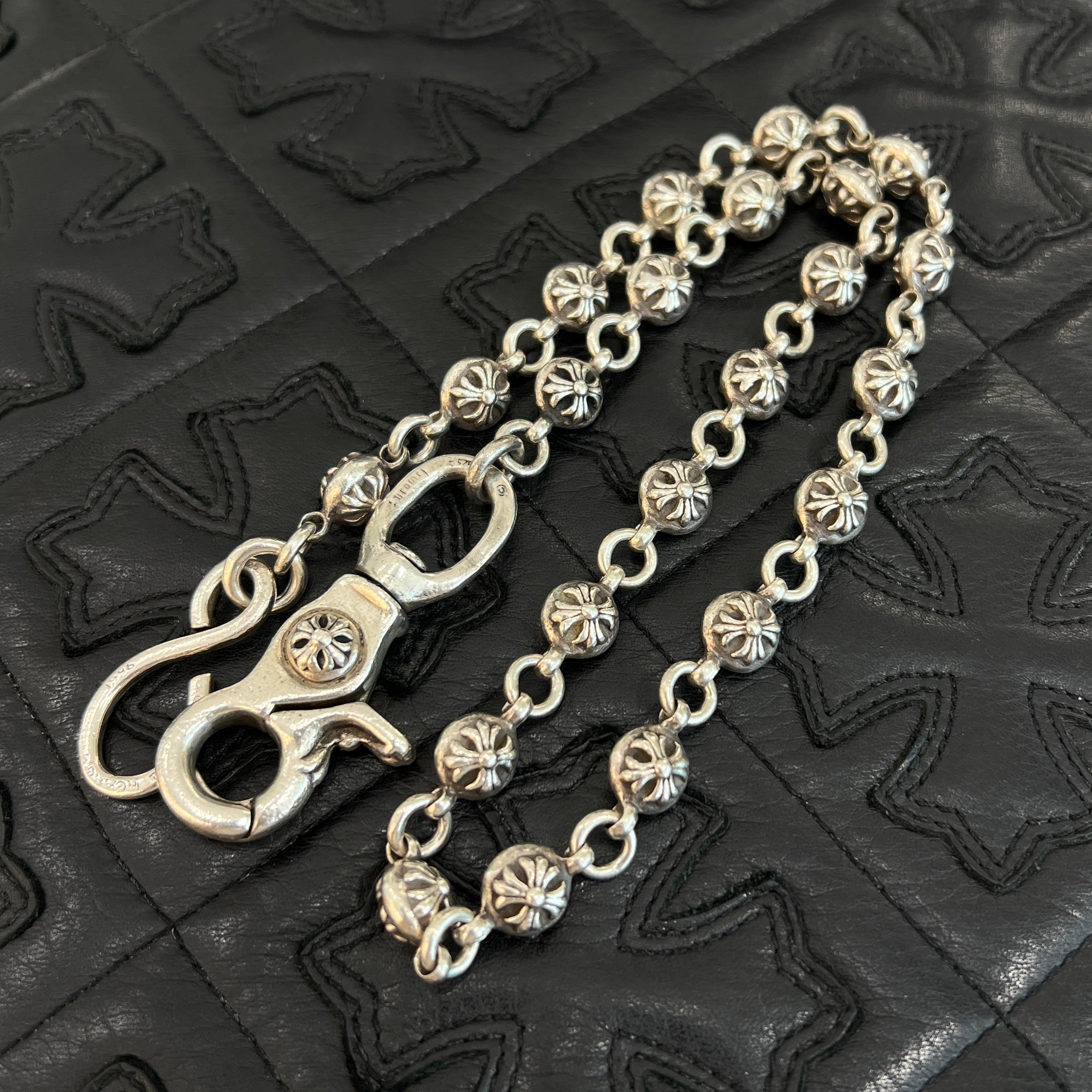 CHROME HEARTS クロムハーツ クロスボール ロングウォレットチェーン クロムハーツクロスボールウォレットチェーン#21クリップロング