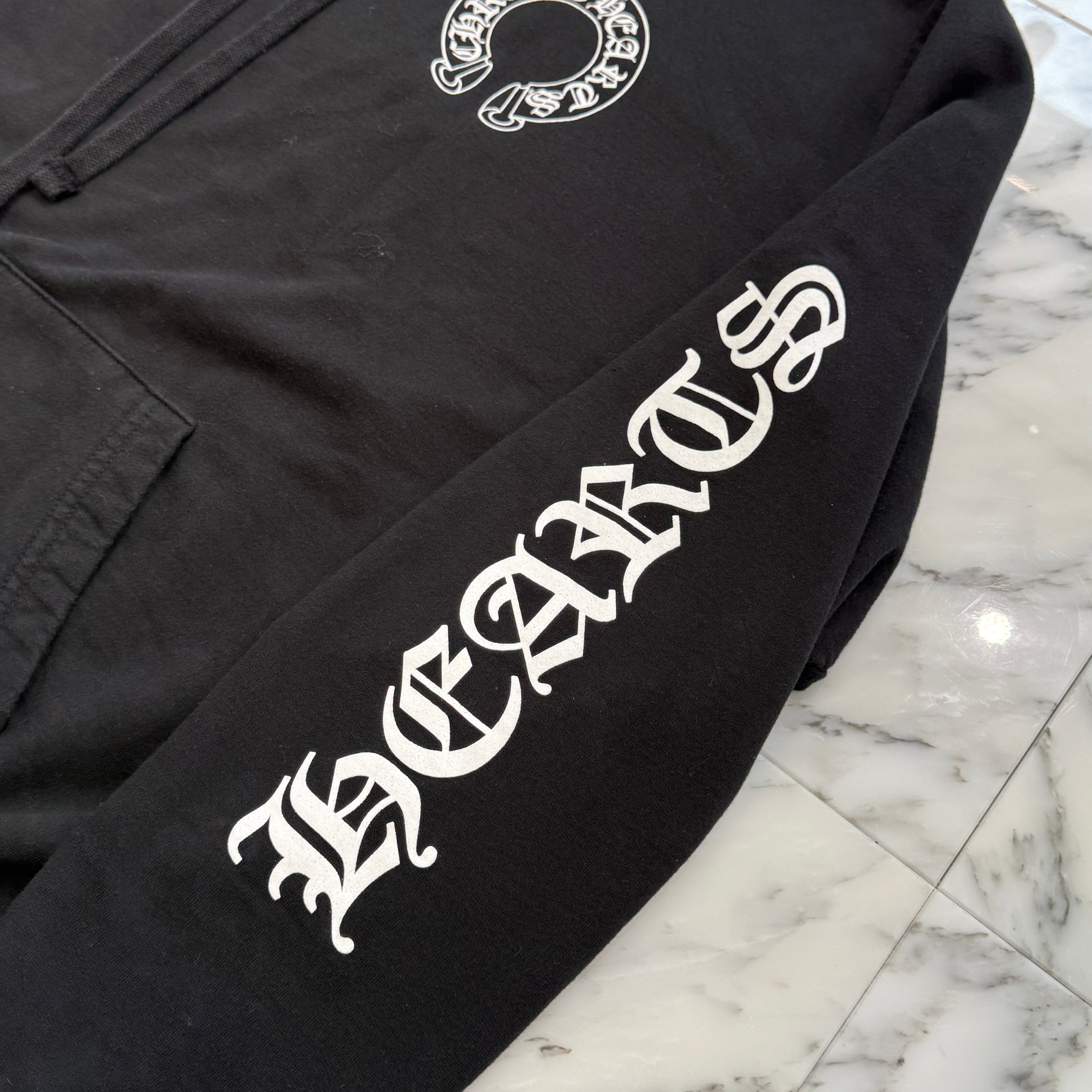 CHROME HEARTS × MATTY BOY Chomper Horseshoe Pullover Hoodie Size S クロムハーツ × マッティボーイ チョンパー ホースシュー プルオーバーフーディ サイズS