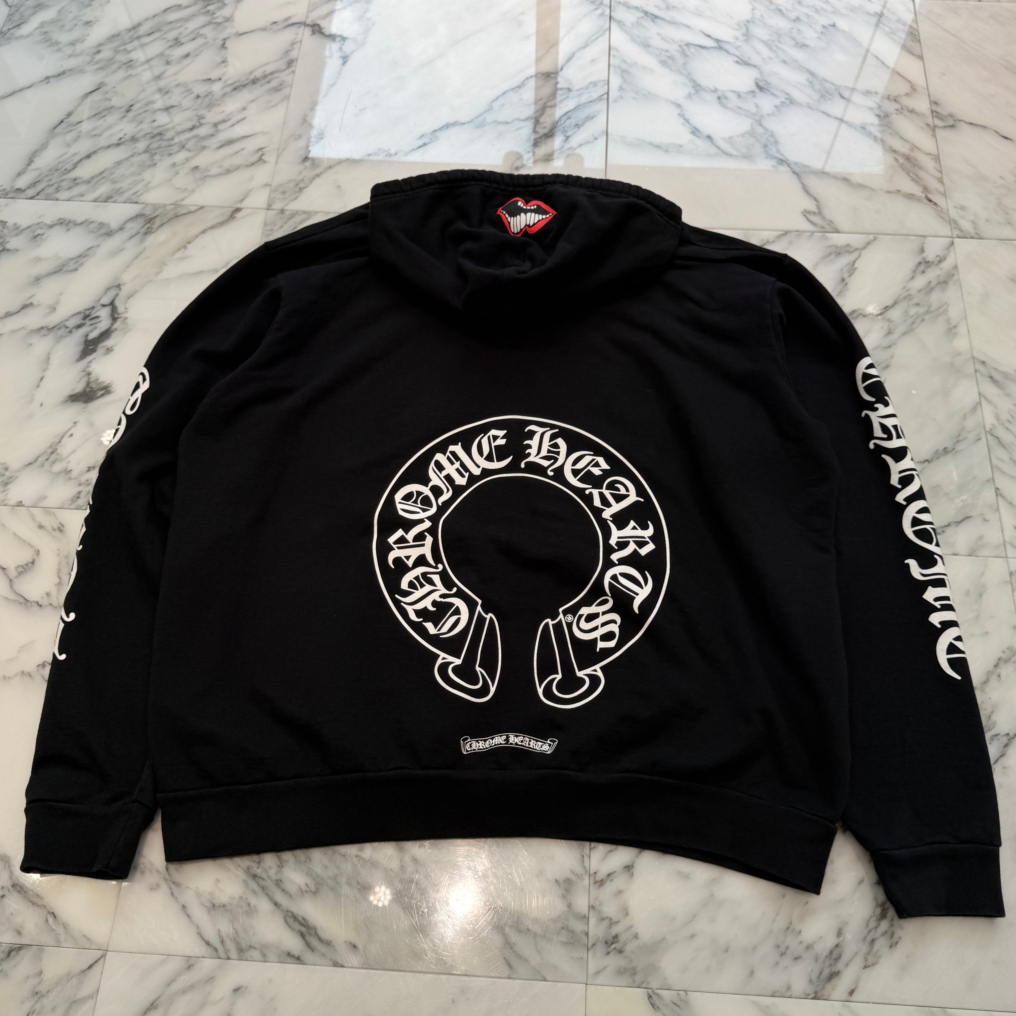CHROME HEARTS × MATTY BOY Chomper Horseshoe Pullover Hoodie Size S