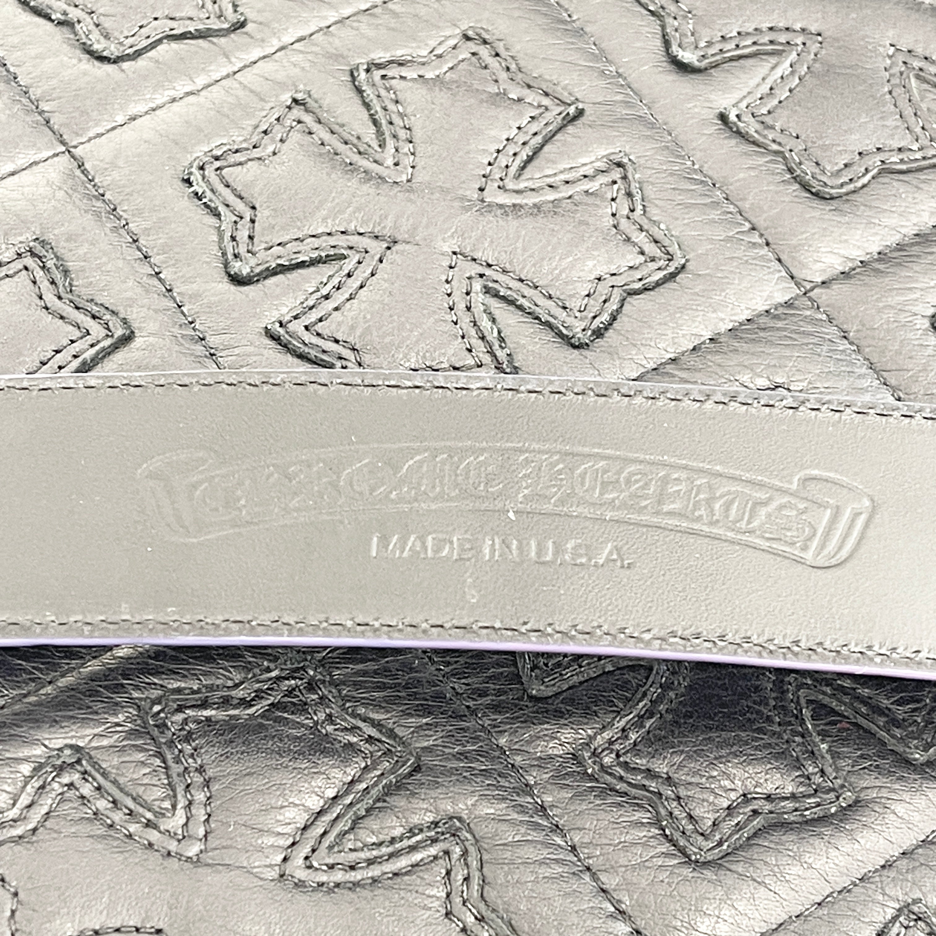 CHROME HEARTS Gunslinger Purple Leather Belt Size 32 クロムハーツ ガンスリンガー パープル レザーベルト サイズ32