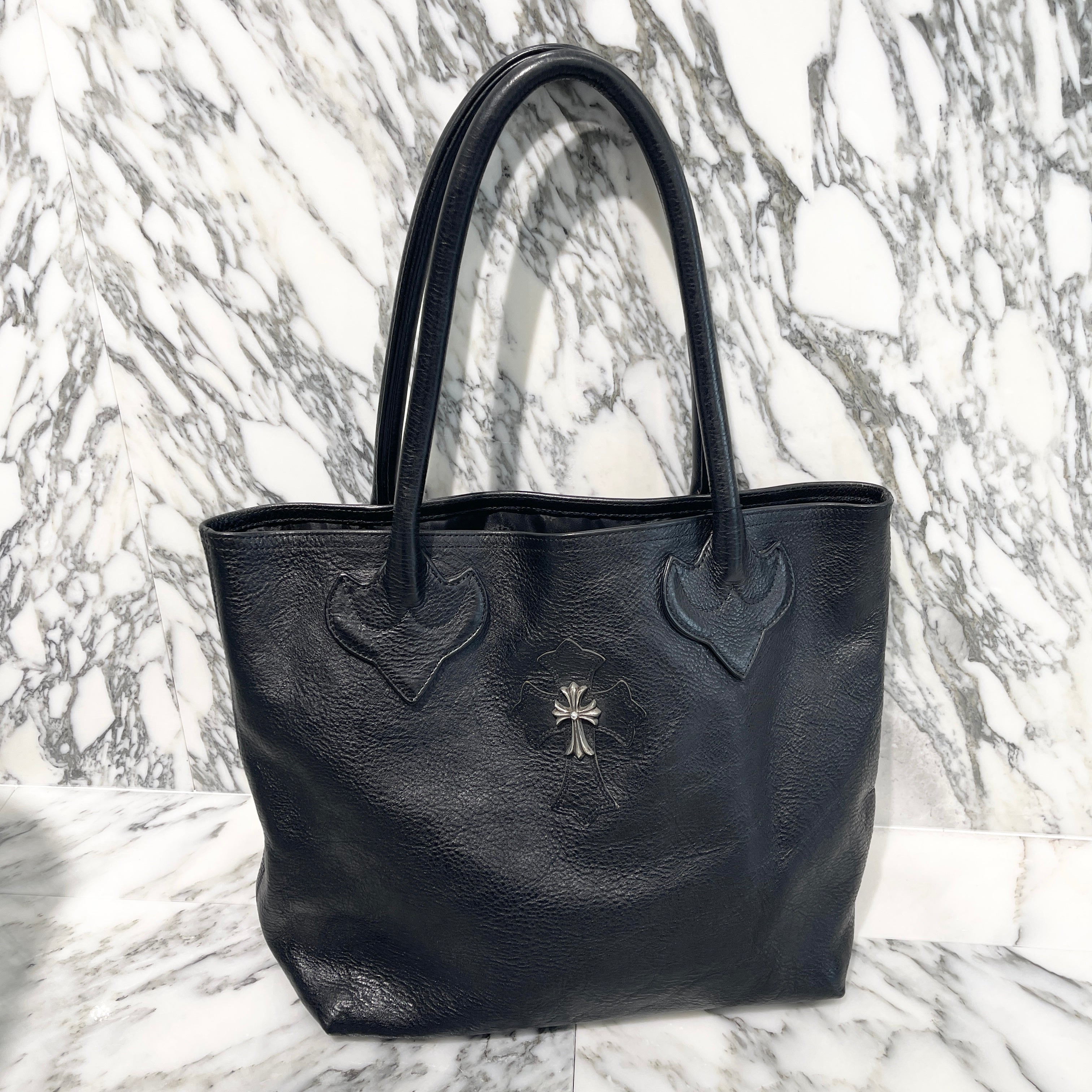 c*u様 CHROME HEARTS クロムハーツ　トートバッグ　クロスパッチ CHROME HEARTS 1 Cross Leather Patch Small CH Cross FS Leather Tote