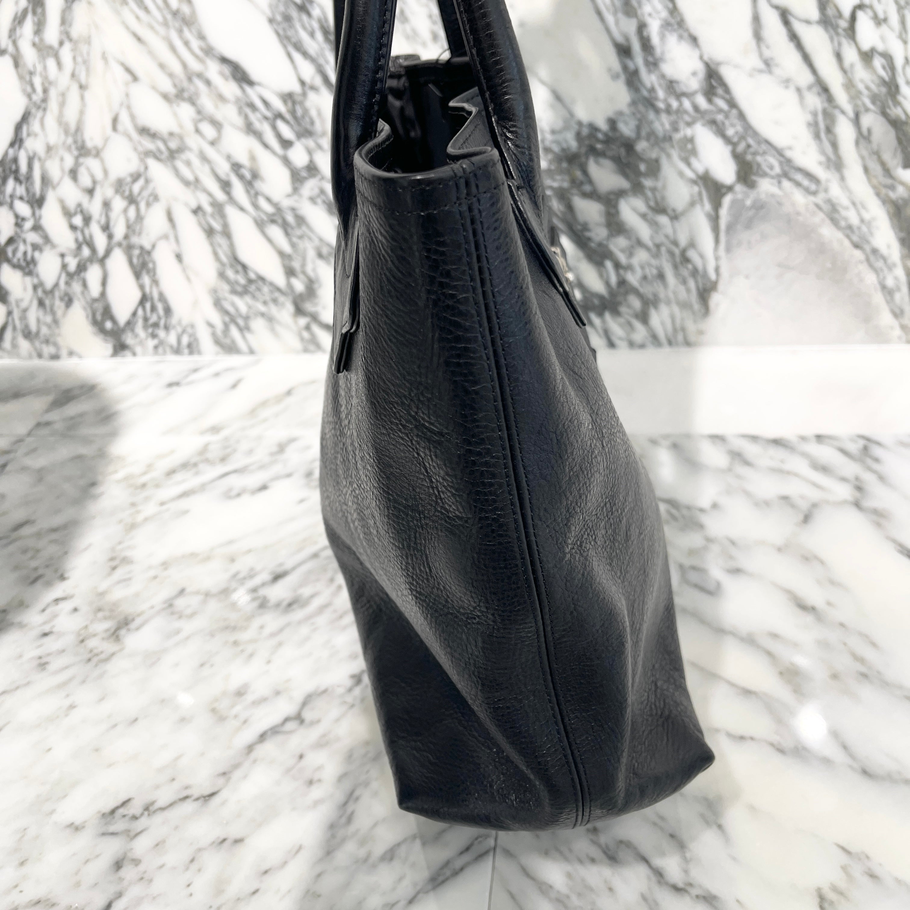 CHROME HEARTS 1 Cross Leather Patch Small CH Cross FS Leather Tote Bag クロムハーツ 1クロス レザーパッチ スモールCHクロス FSレザートートバッグ