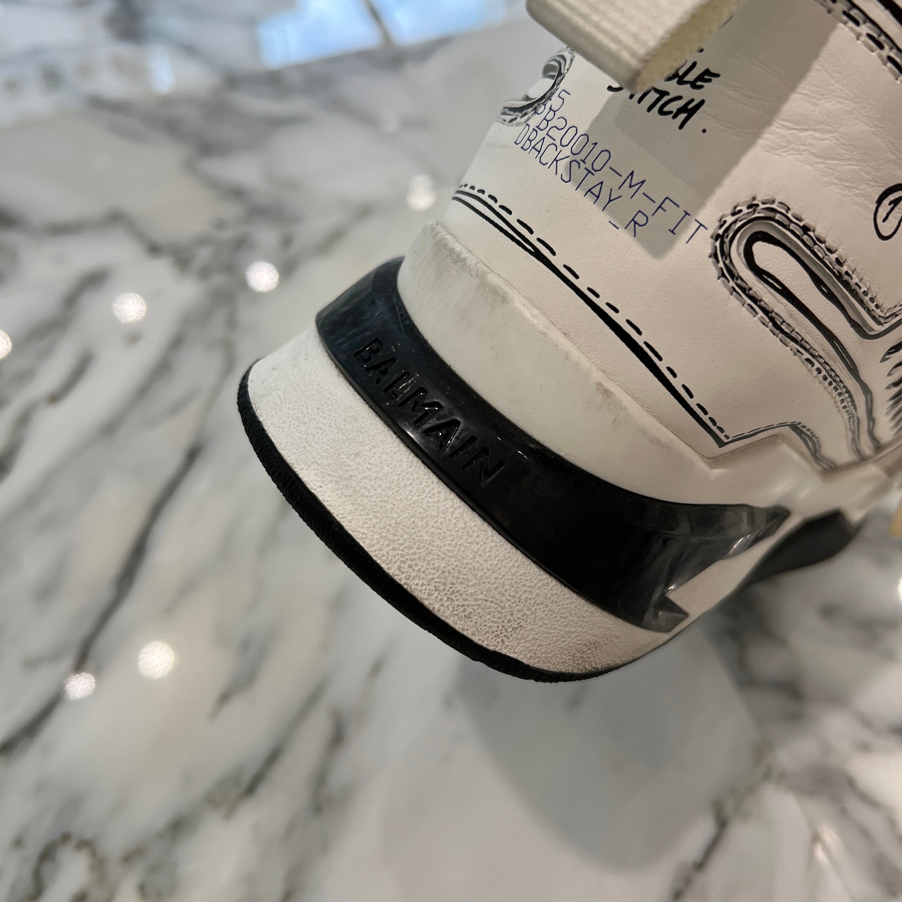 BALMAIN B BALL Body Graffiti High Cut Sneakers Size US12（30cm）バルマン Bボール ボディグラフィティ ハイカットスニーカー サイズUS12（30cm）