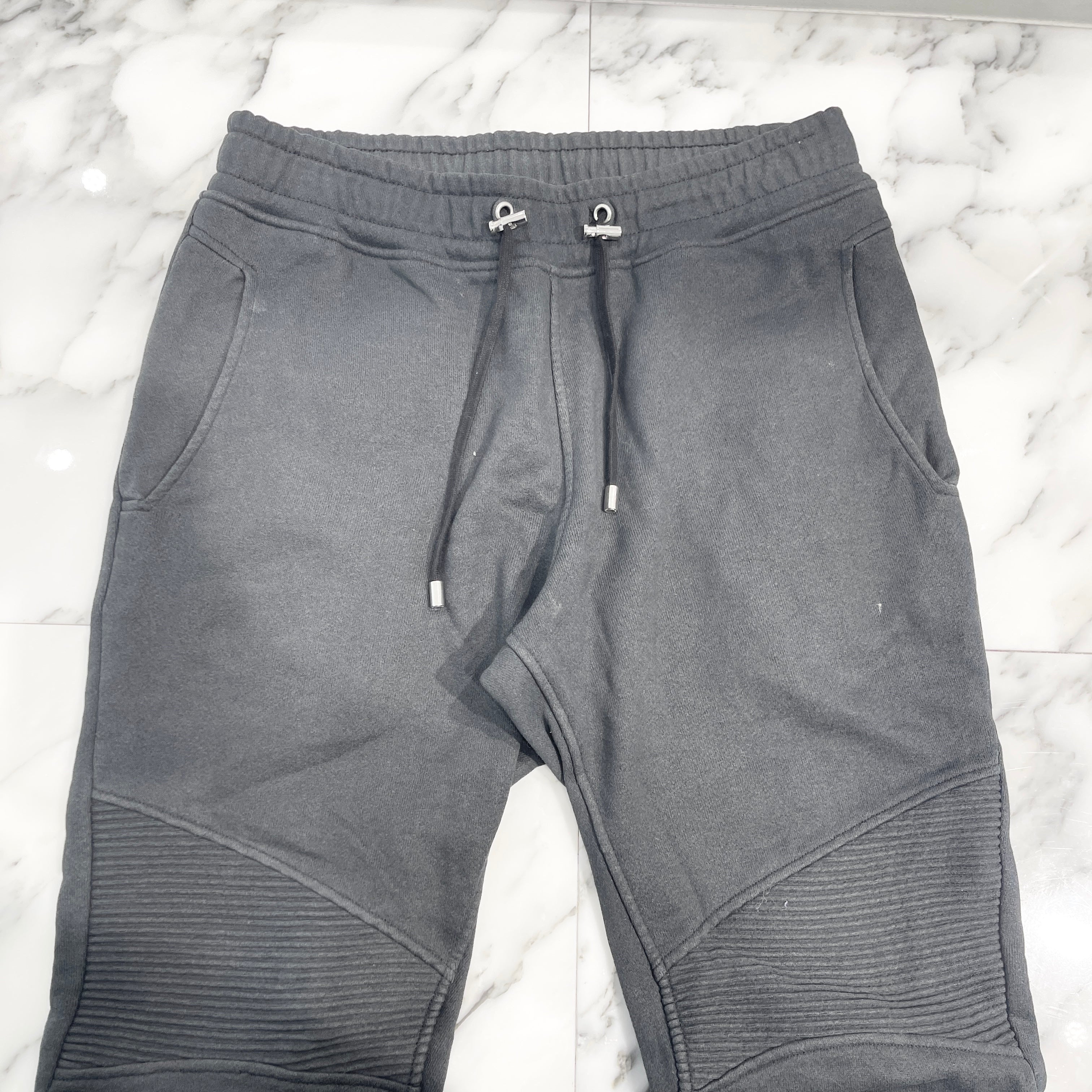 BALMAIN 2016SS Biker Sweat Long Pants S6HJ583D328 Size S バルマン バイカー スウェット ロングパンツ サイズS