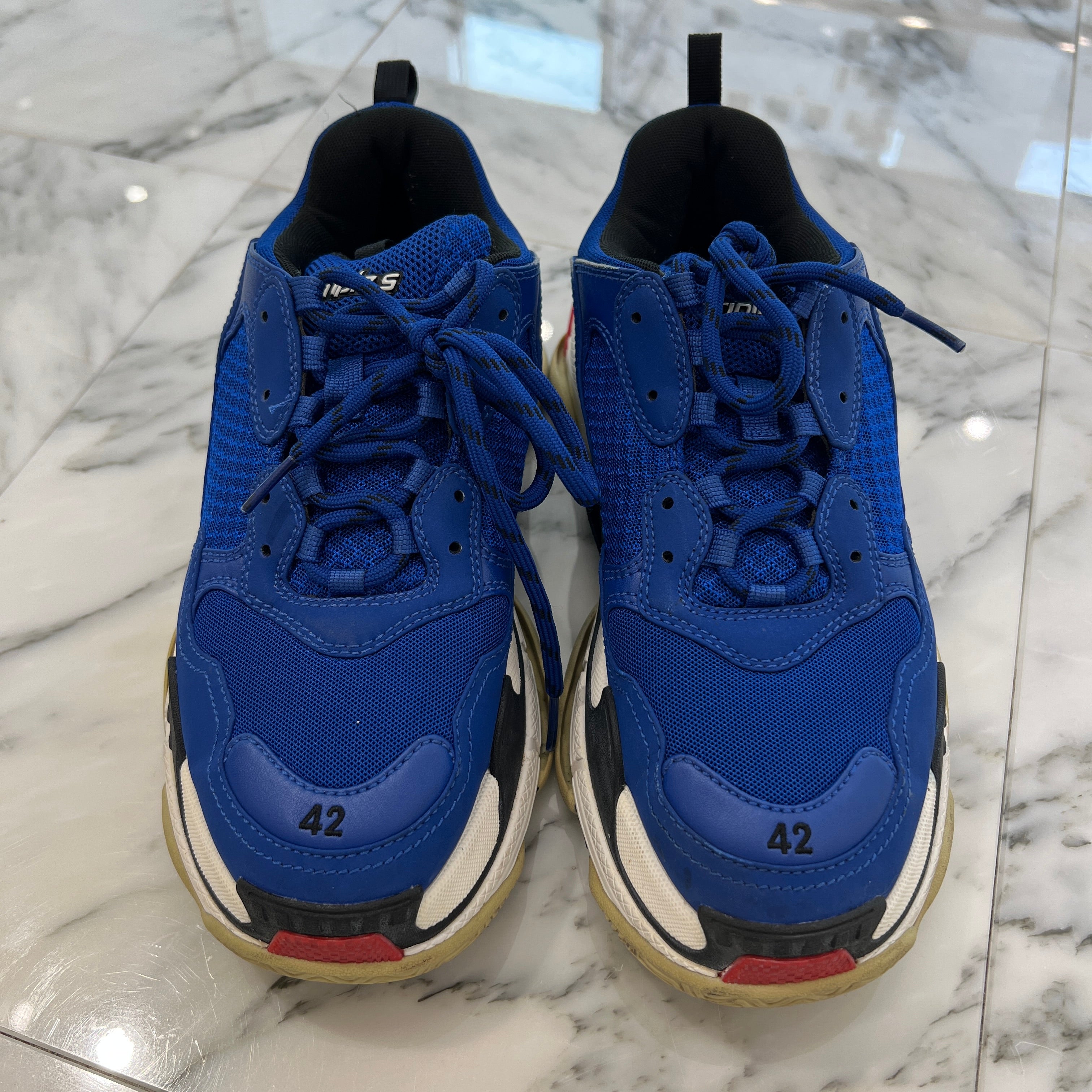 BALENCIAGA Triple S Leather Mesh Sneakers 536737-W09OM-4691 Size 42（27.5cm）バレンシアガ トリプルS レザーメッシュ スニーカー サイズ42（27.5cm）