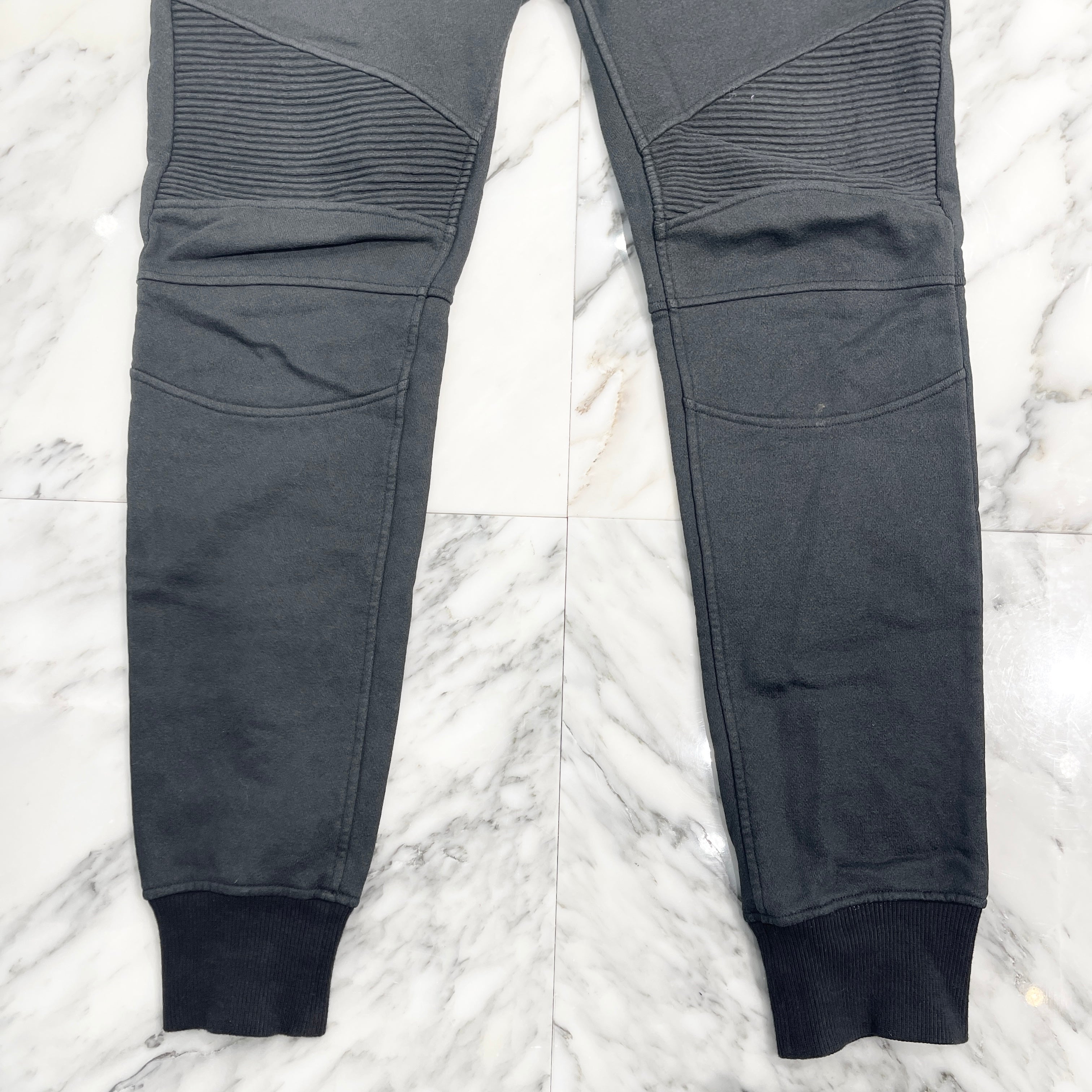 BALMAIN 2016SS Biker Sweat Long Pants S6HJ583D328 Size S バルマン バイカー スウェット ロングパンツ サイズS