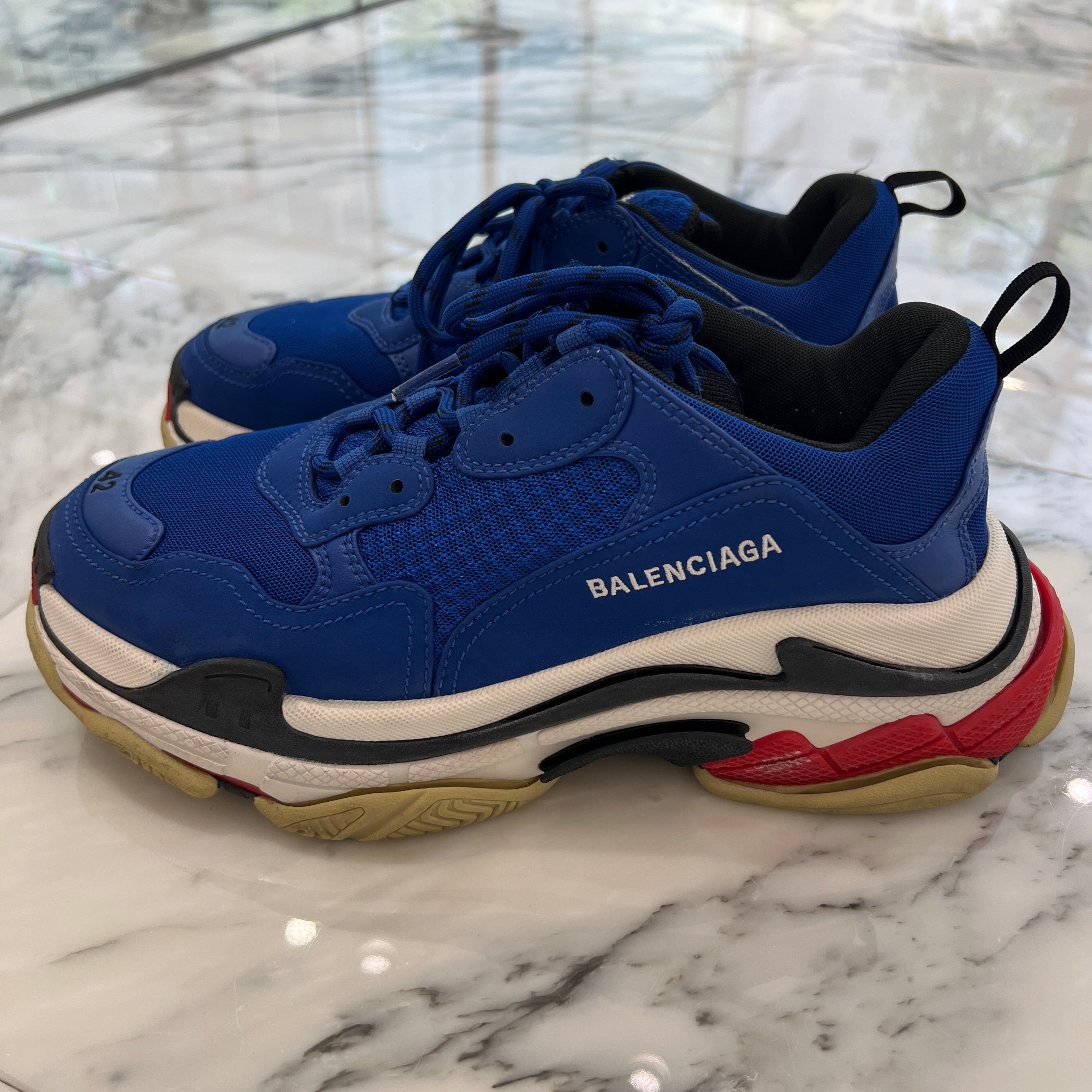 BALENCIAGA Triple S Leather Mesh Sneakers 536737-W09OM-4691 Size 42（27.5cm）バレンシアガ トリプルS レザーメッシュ スニーカー サイズ42（27.5cm）