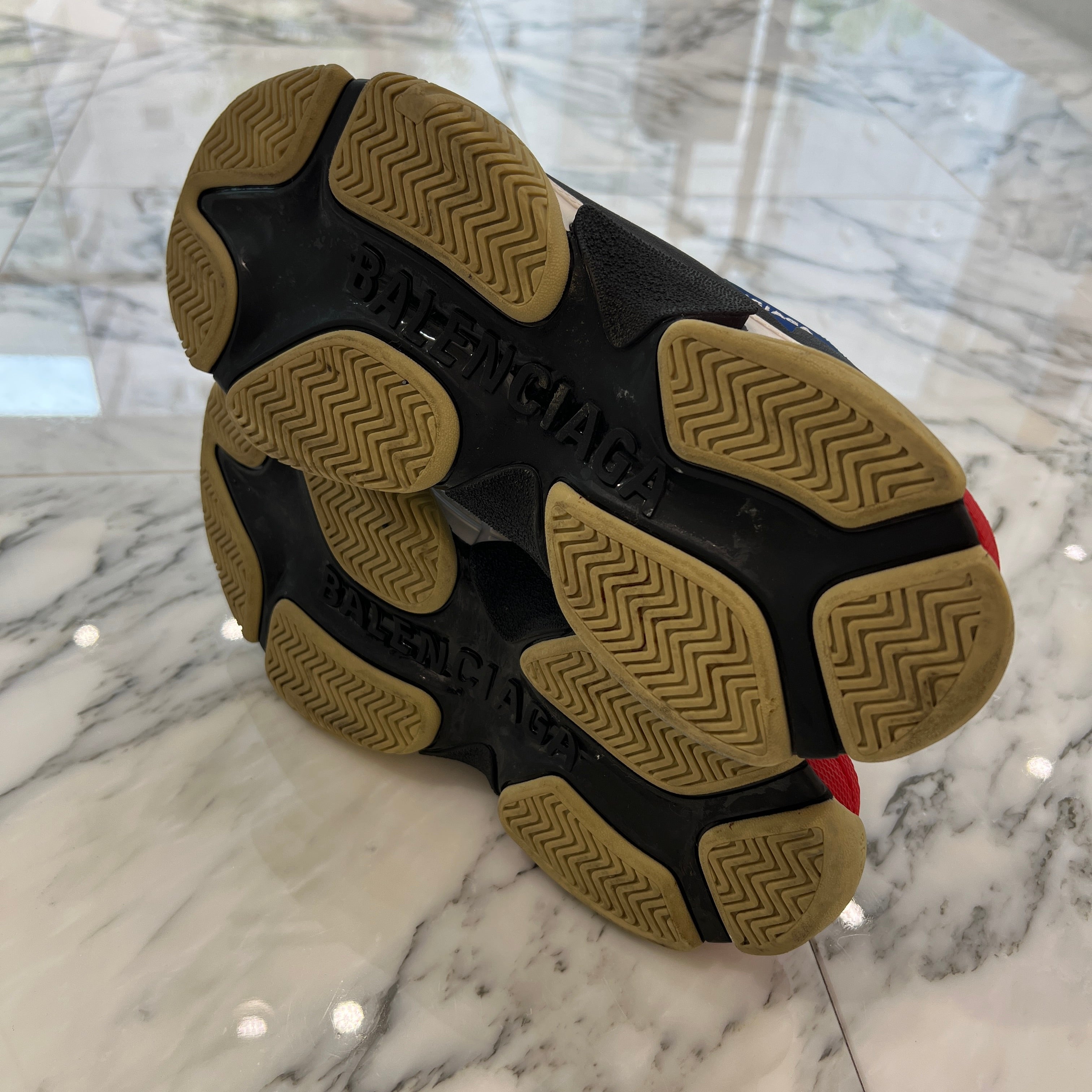 BALENCIAGA Triple S Leather Mesh Sneakers 536737-W09OM-4691 Size 42（27.5cm）バレンシアガ トリプルS レザーメッシュ スニーカー サイズ42（27.5cm）