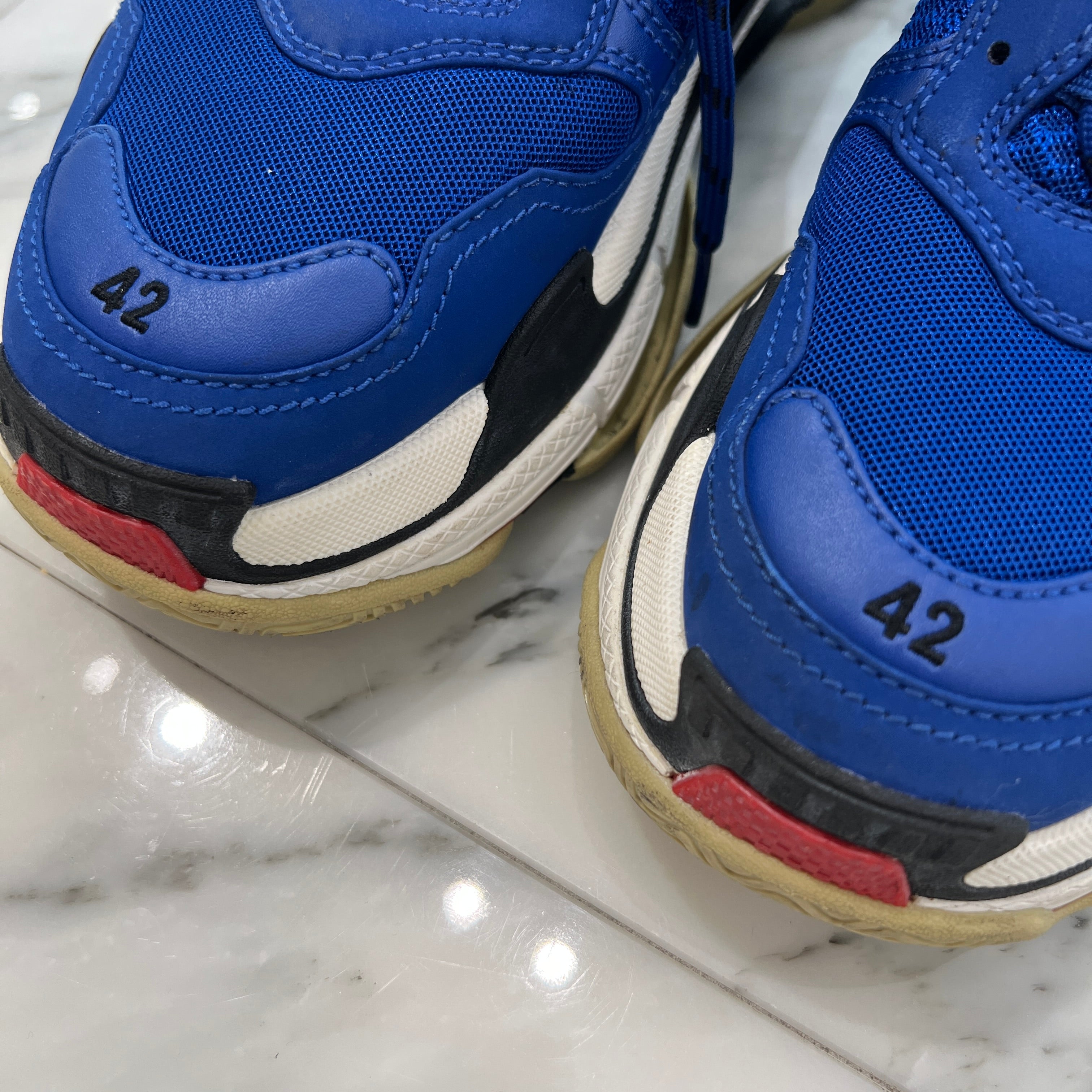 BALENCIAGA Triple S Leather Mesh Sneakers 536737-W09OM-4691 Size 42（27.5cm）バレンシアガ トリプルS レザーメッシュ スニーカー サイズ42（27.5cm）