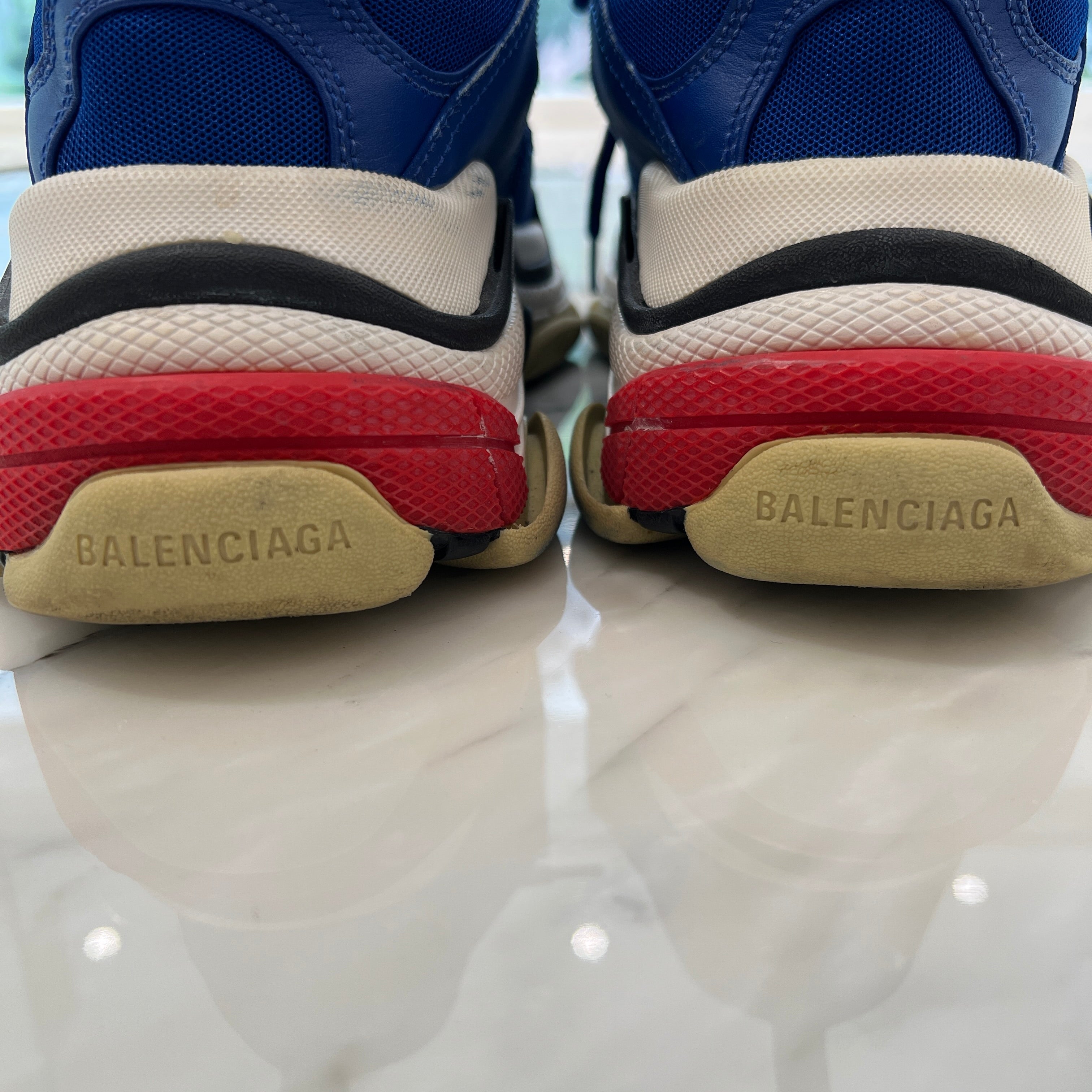 BALENCIAGA Triple S Leather Mesh Sneakers 536737-W09OM-4691 Size 42（27.5cm）バレンシアガ トリプルS レザーメッシュ スニーカー サイズ42（27.5cm）