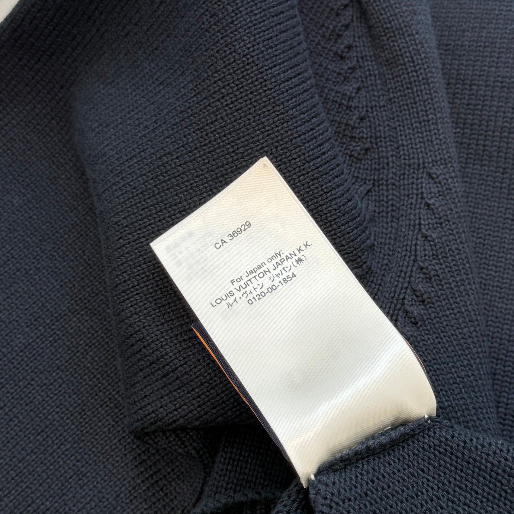 LOUIS VUITTON 2024AW Embroidered Cotton Blend Crewneck Sweat Shirt HRN13WTBY Size M ルイヴィトン 刺繡入り コットンブレンド クルーネック スウェットシャツ サイズM