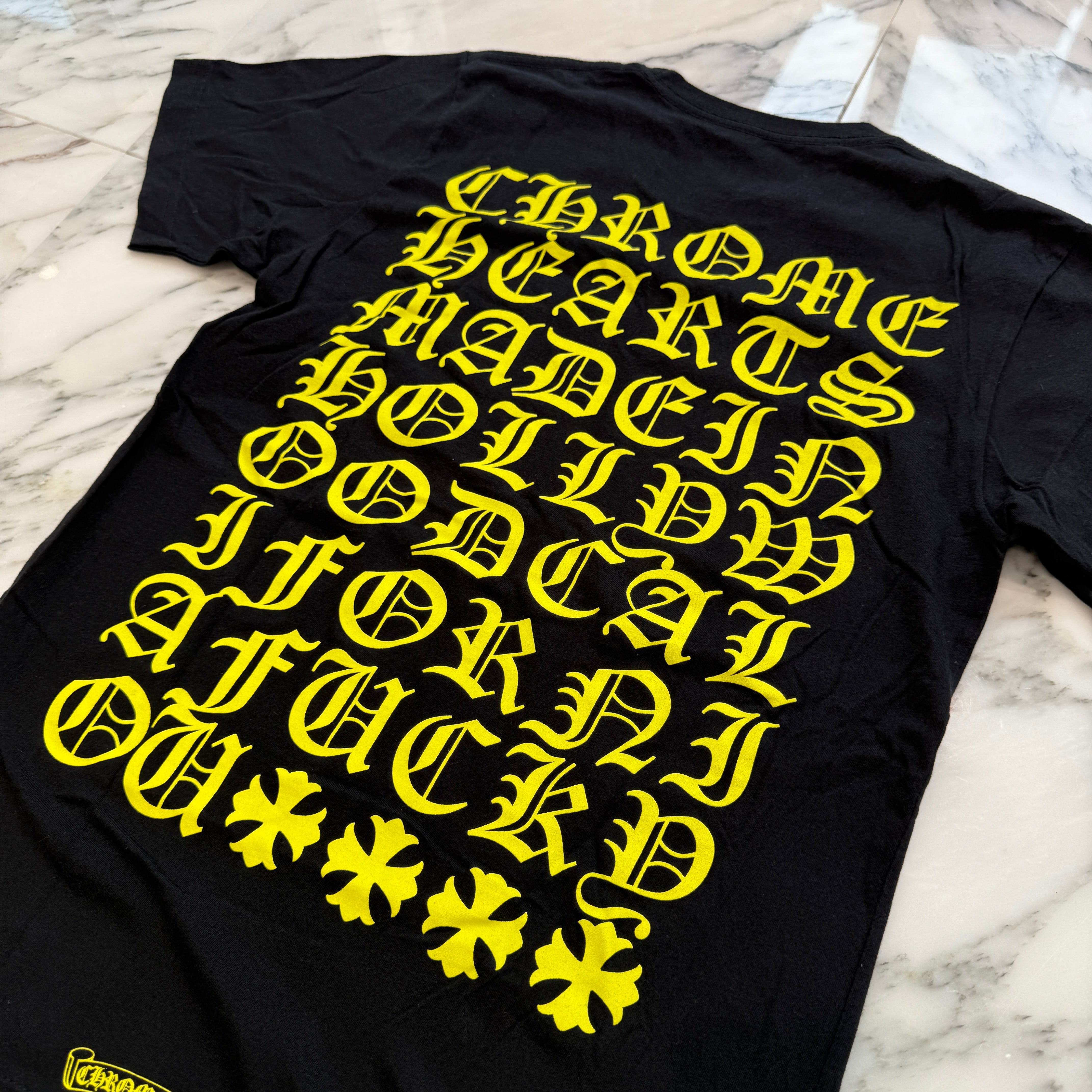 CHROME HEARTS Made In Hollywood Vertical Logo Tee Size S クロムハーツ メイドインハリウッド ヴァーティカルロゴ Tシャツ サイズS