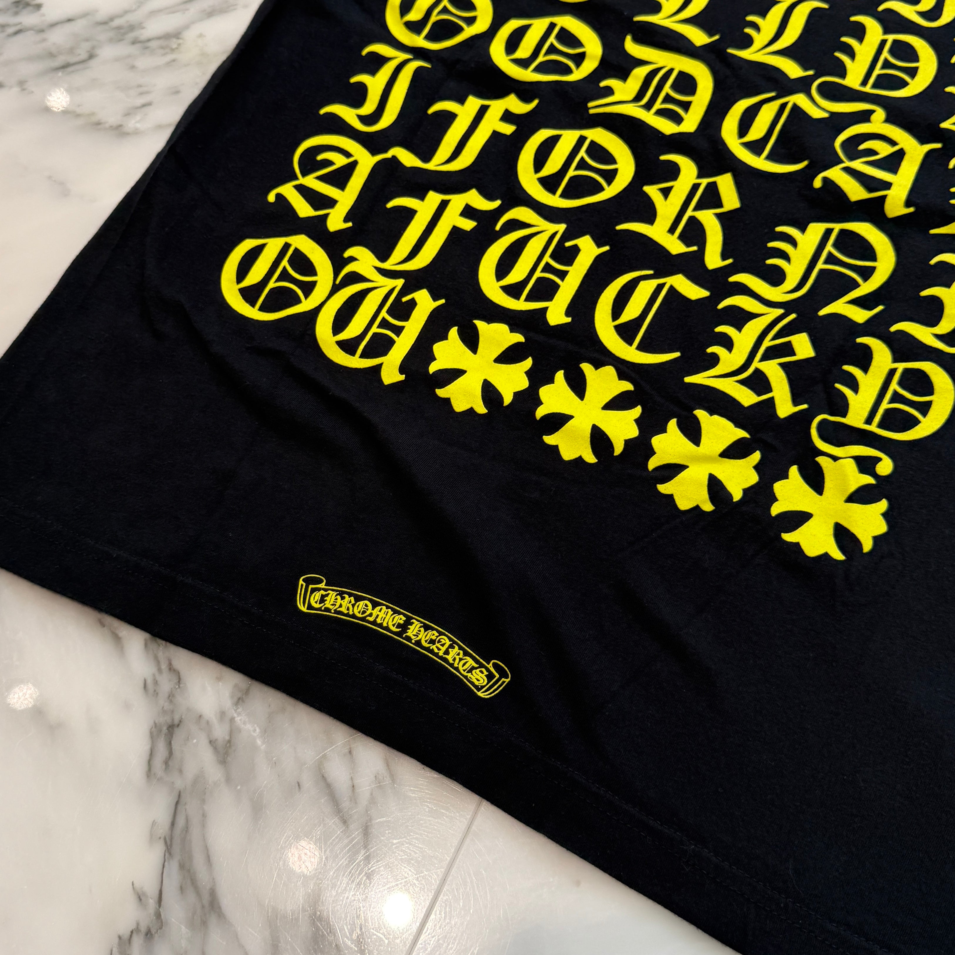 CHROME HEARTS Made In Hollywood Vertical Logo Tee Size S クロムハーツ メイドインハリウッド ヴァーティカルロゴ Tシャツ サイズS