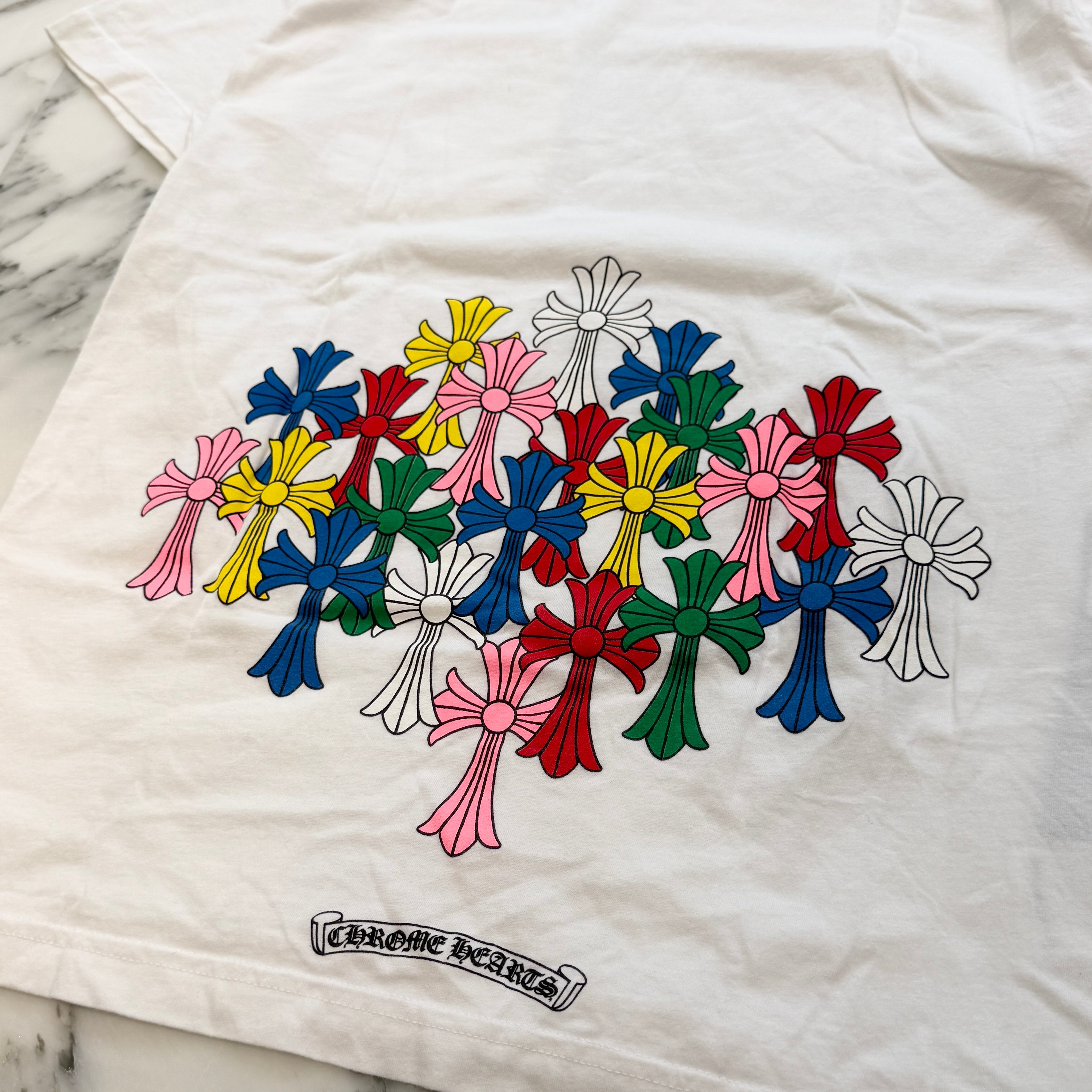 CHROME HEARTS MLTCOL CEM CRS Tee Size M クロムハーツ マルチカラー セメタリークロス Tシャツ サイズM