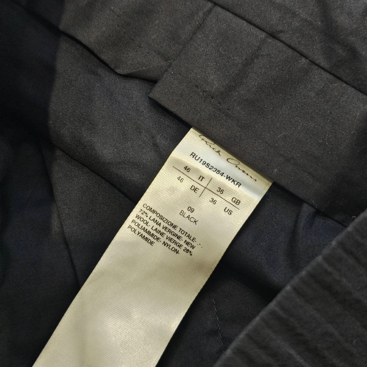 Rick Owens 2019SS Nylon Wool Cargo Long Pants RU19S2354-WKR Size 36 リックオウェンス ナイロン ウール カーゴ ロングパンツ サイズ36