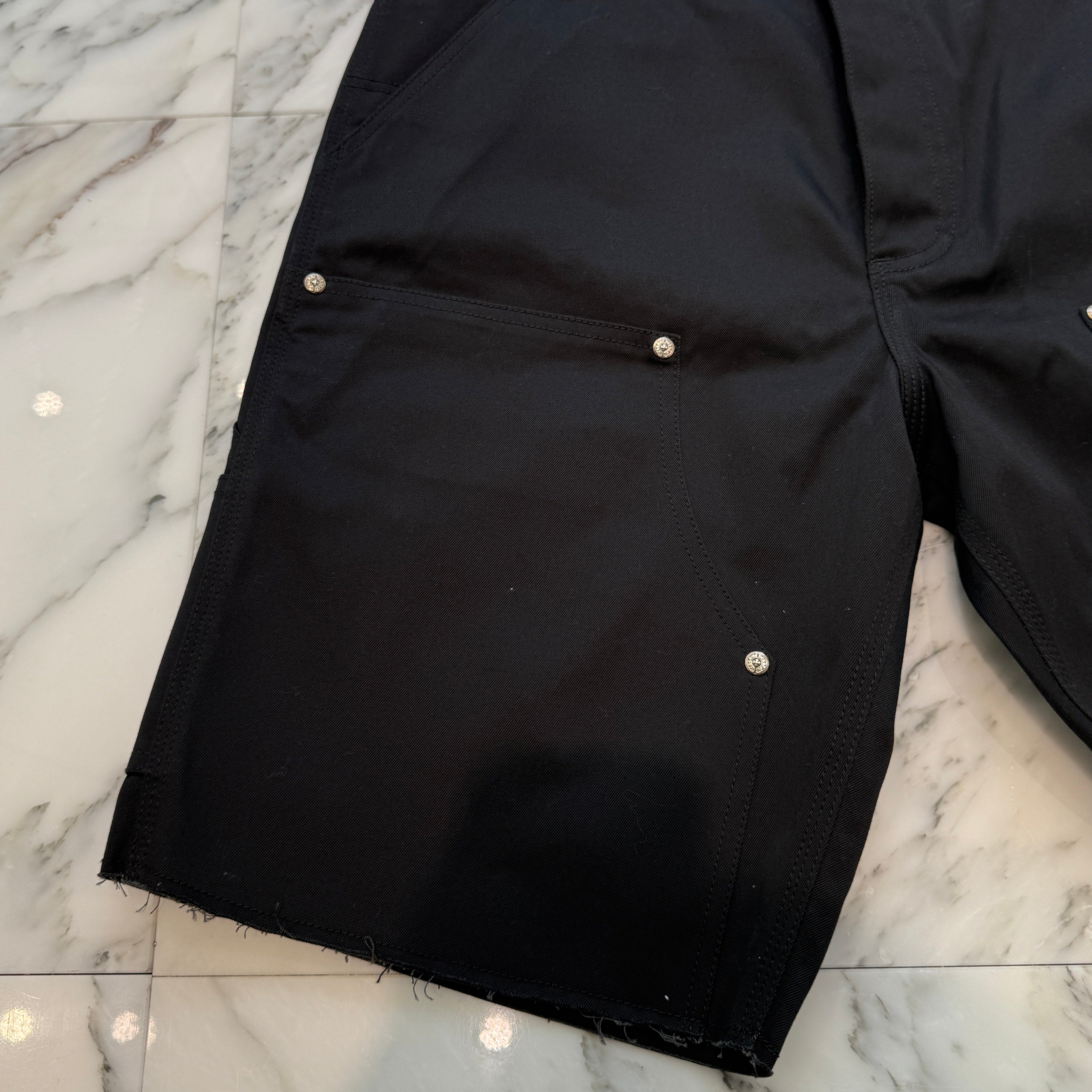 CHROME HEARTS Carpenter Cross Ball Button Denim Shorts Size 32 クロムハーツ カーペンター クロスボールボタン デニムショーツ サイズ32