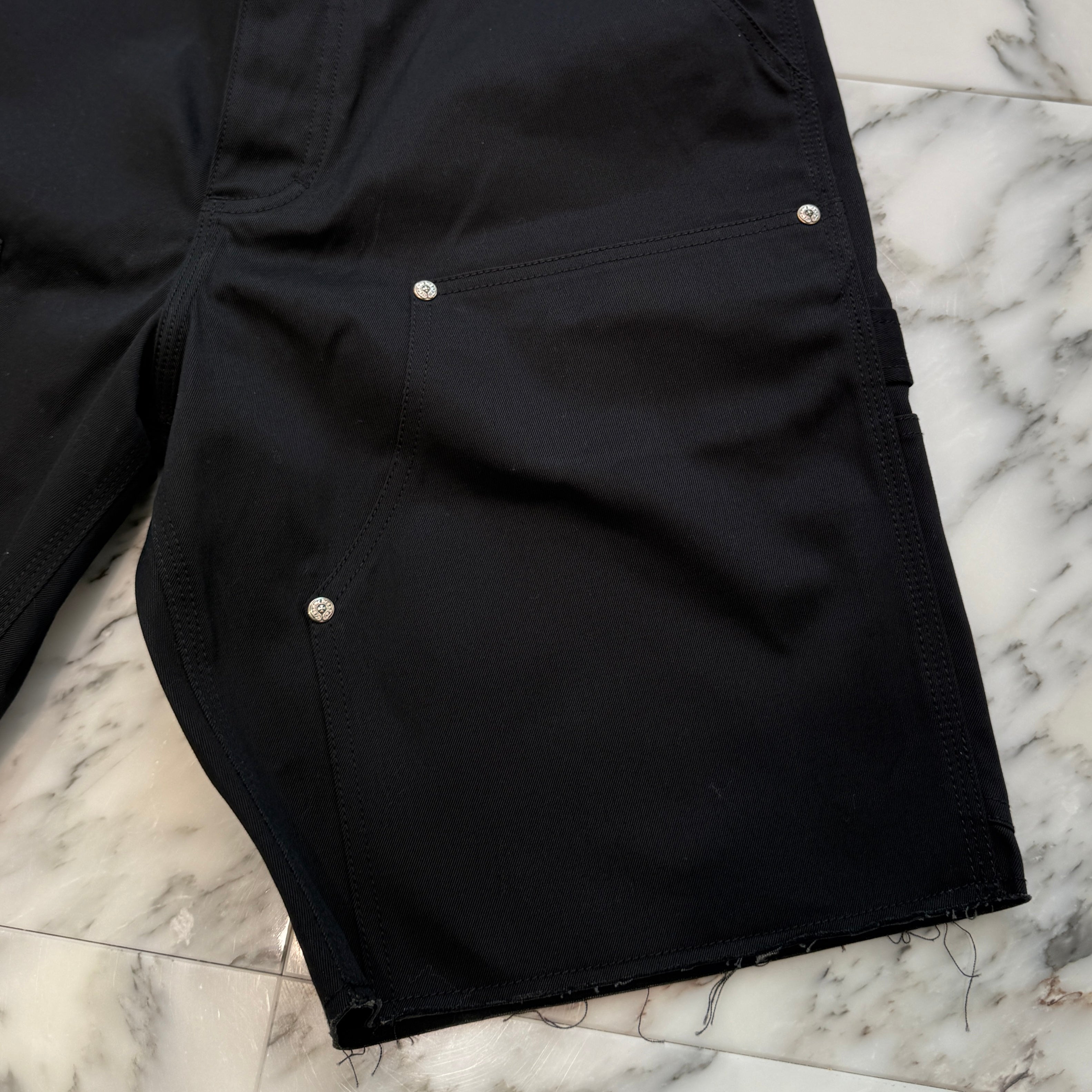 CHROME HEARTS Carpenter Cross Ball Button Denim Shorts Size 32 クロムハーツ カーペンター クロスボールボタン デニムショーツ サイズ32