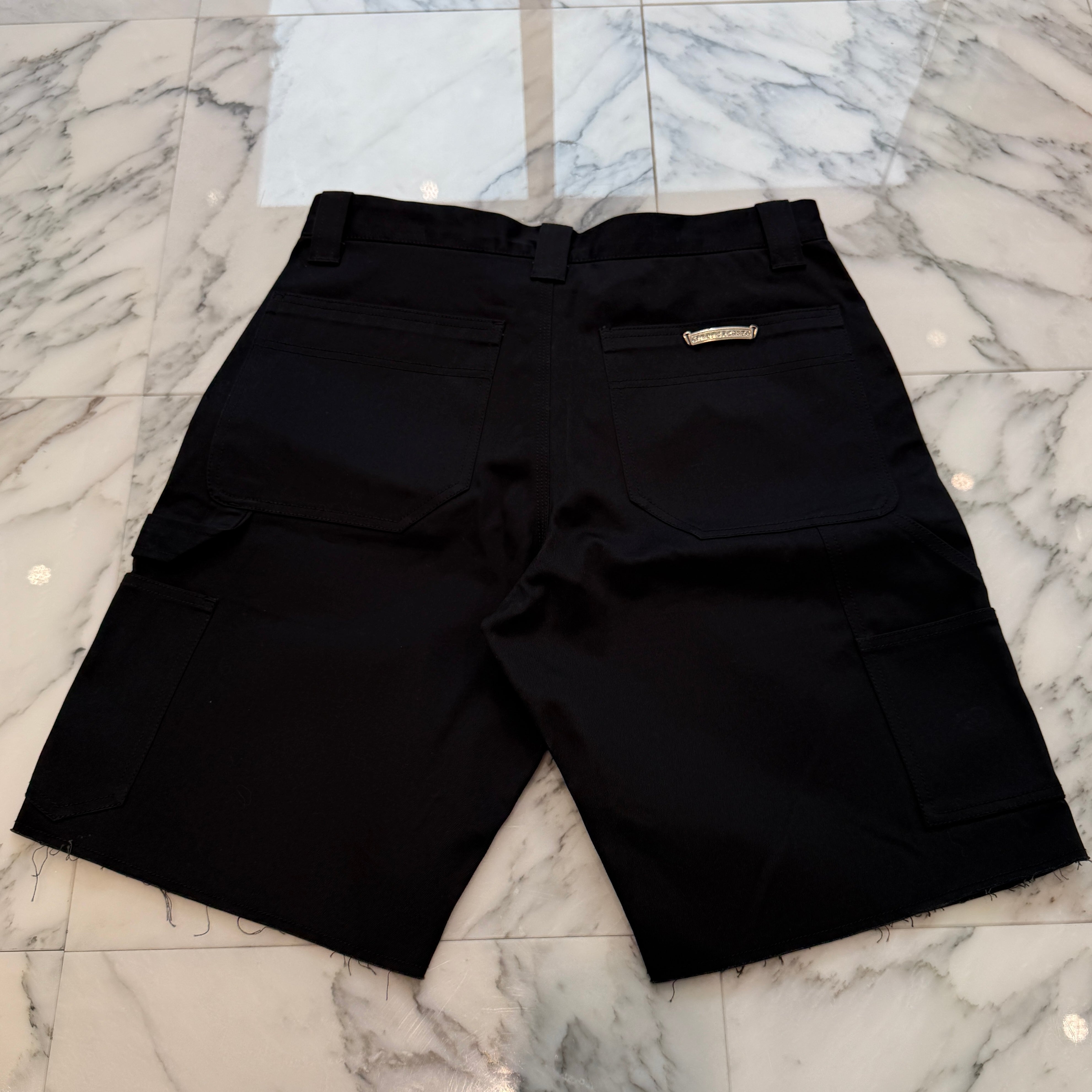 CHROME HEARTS Carpenter Cross Ball Button Denim Shorts Size 32 クロムハーツ カーペンター クロスボールボタン デニムショーツ サイズ32