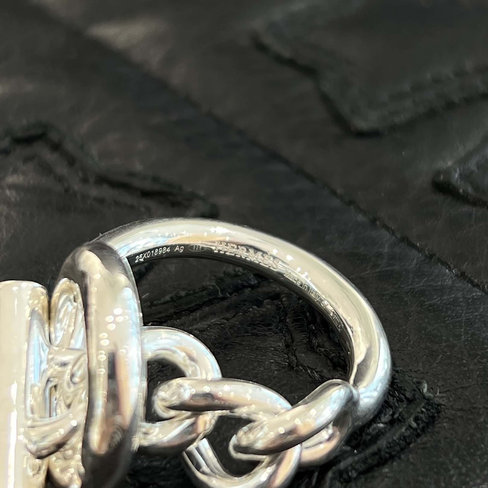 HERMES Croisette GM Ring Ag 925 Size 57 エルメス クロワゼット GM リング Ag925 サイズ57(約17号)