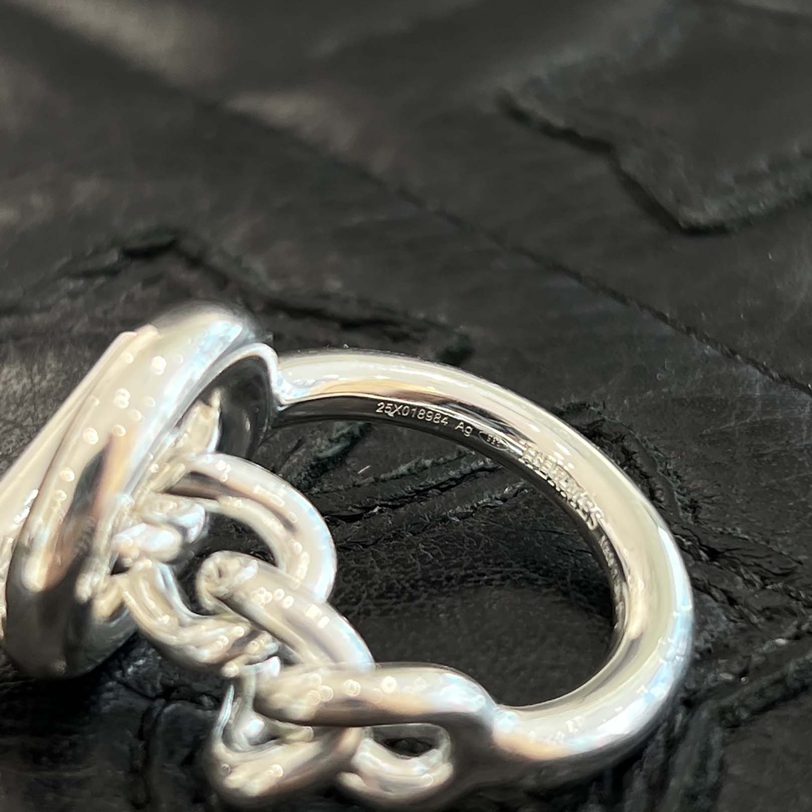 HERMES Croisette GM Ring Ag 925 Size 57 エルメス クロワゼット GM リング Ag925 サイズ57(約17号)