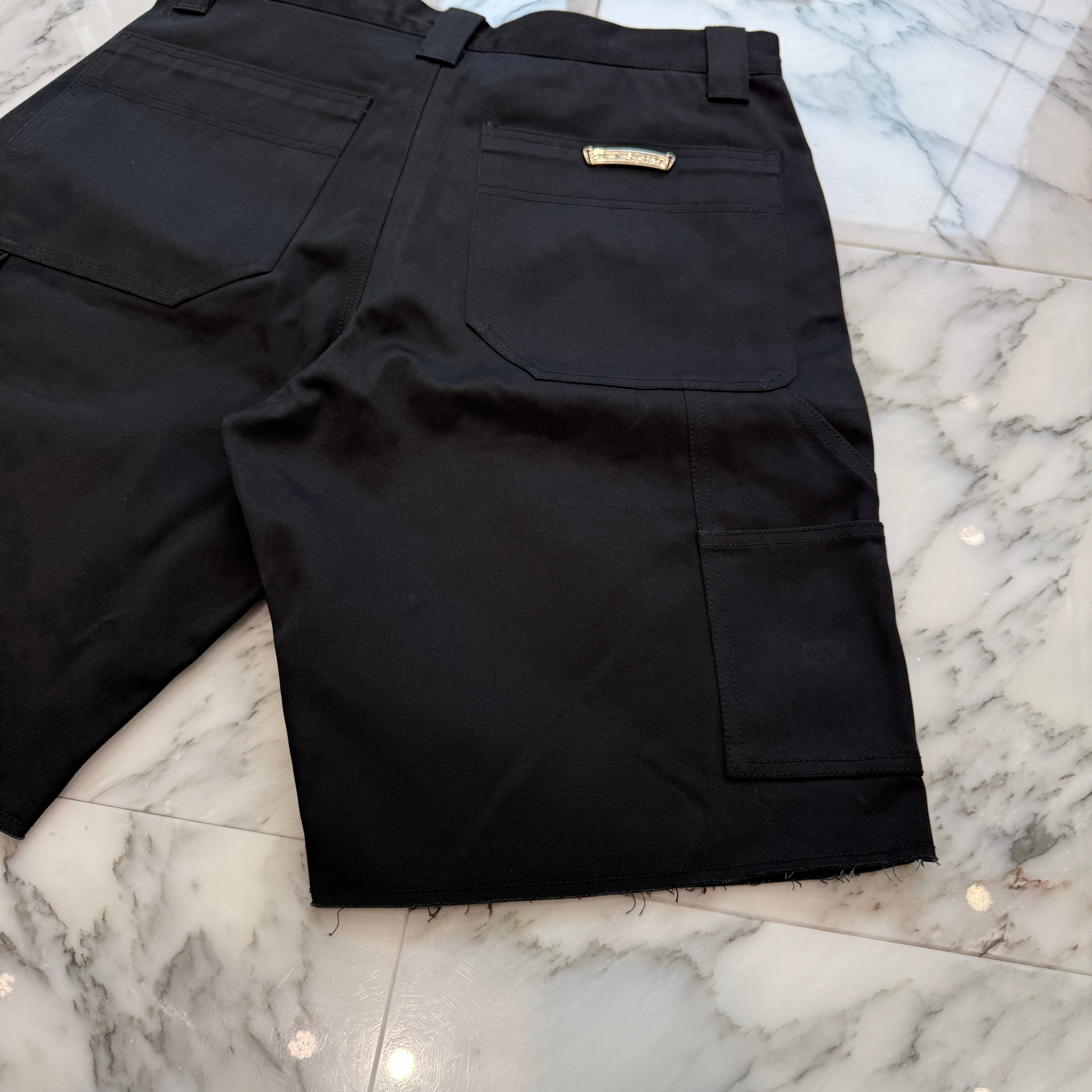 CHROME HEARTS Carpenter Cross Ball Button Denim Shorts Size 32 クロムハーツ カーペンター クロスボールボタン デニムショーツ サイズ32