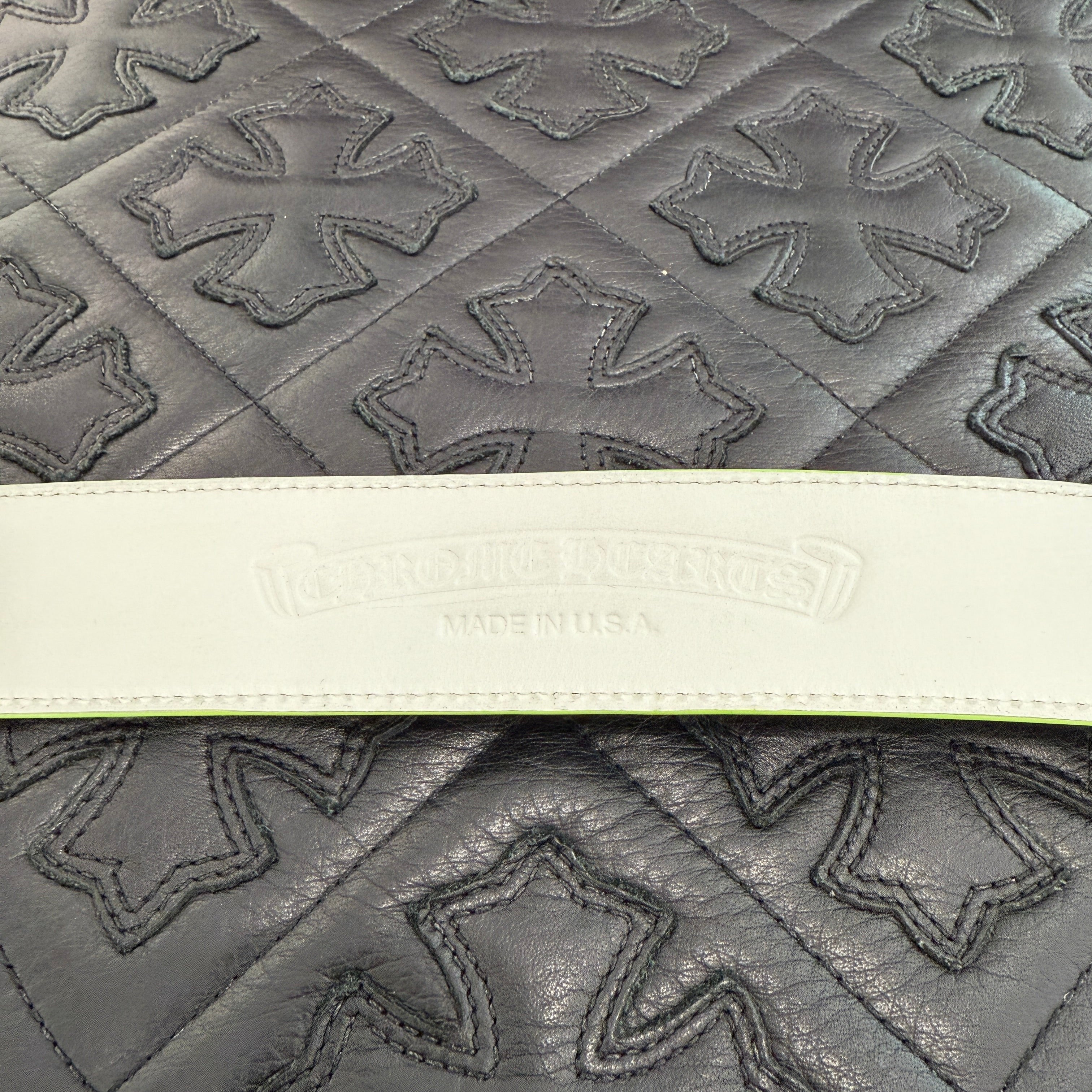 CHROME HEARTS Gunslinger Neon Green Leather Belt Size 32 クロムハーツ ガンスリンガー ネオングリーン レザーベルト サイズ32