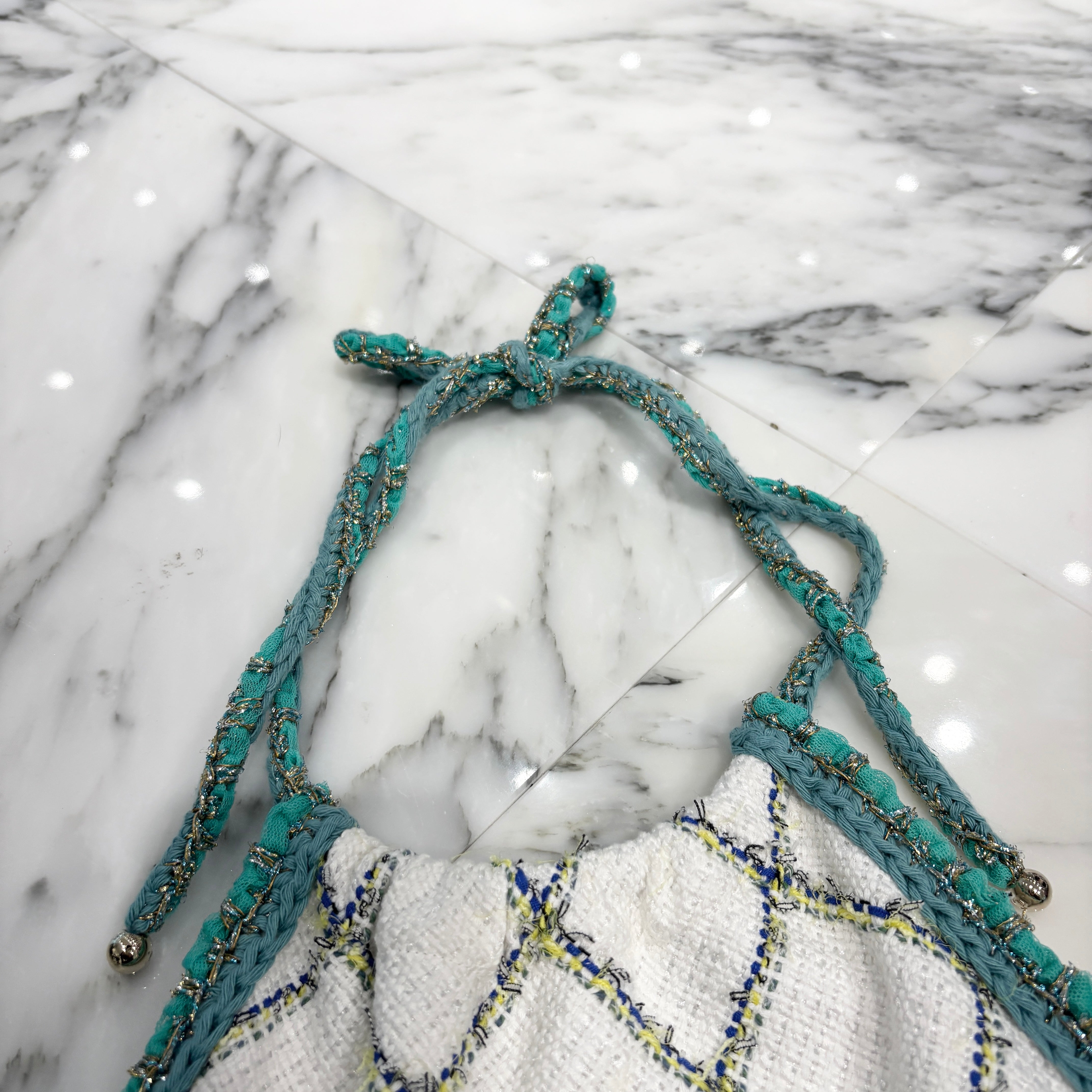 CHANEL 2024SS Tweed Halter Neck Camisole P70013V61443 Size 36 シャネル ツイード ホルターネック キャミソール サイズ36