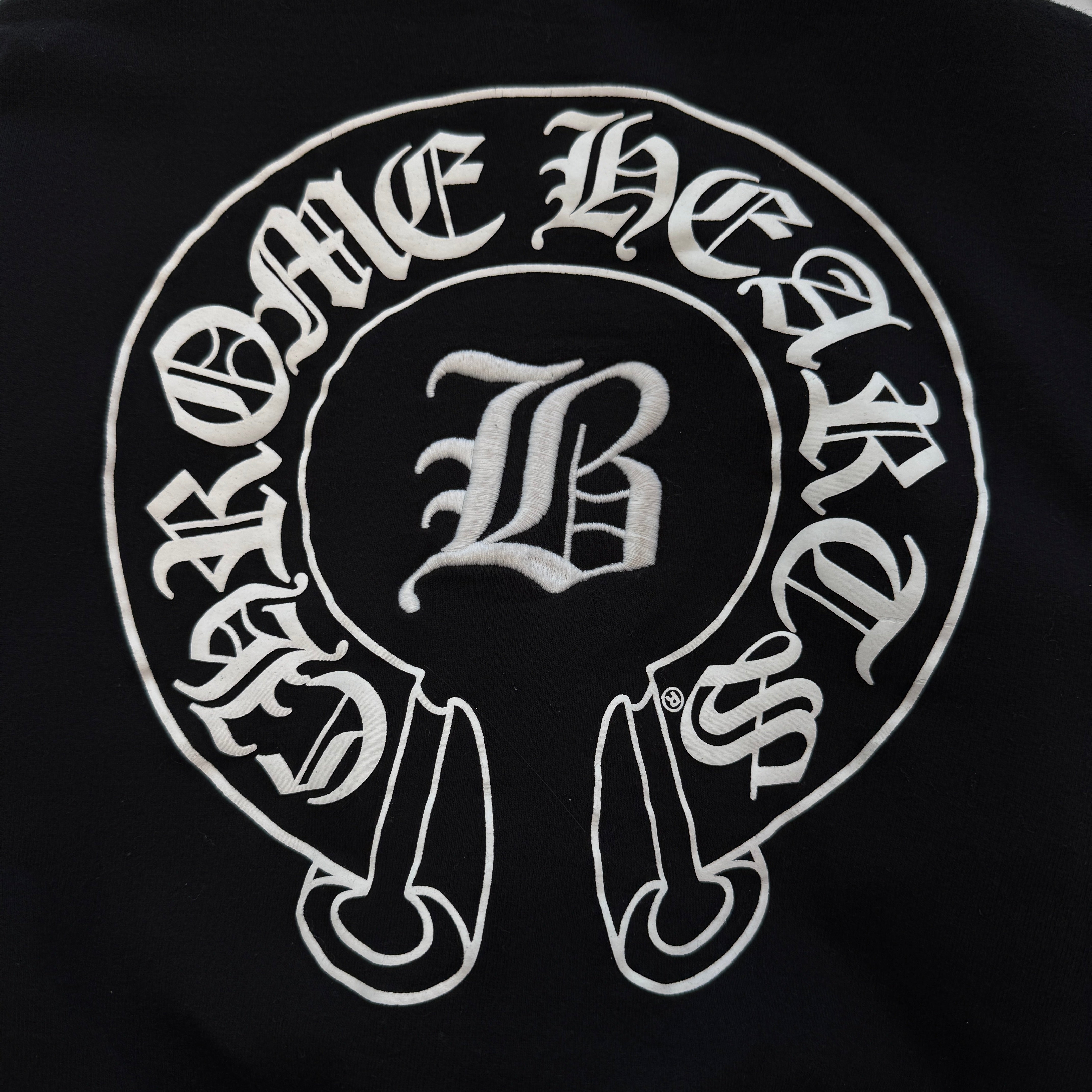 CHROME HEARTS × BELLA HADID Initial Embroidery Horseshoe Zip Up Hoodie Size M クロムハーツ × ベラハディッド イニシャル刺繡 ホースシュー ジップアップ フーディー サイズM