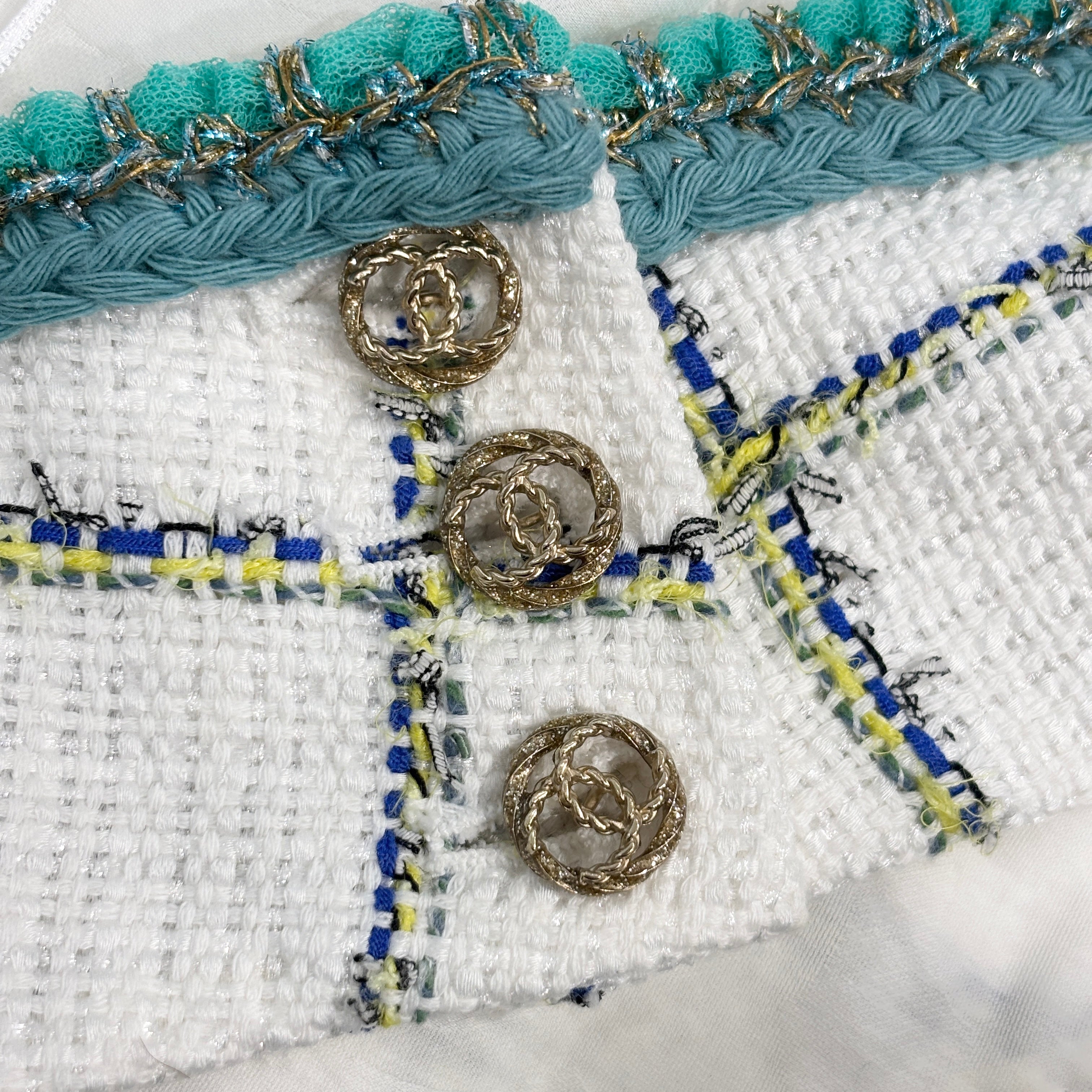 CHANEL 2024SS Tweed Halter Neck Camisole P70013V61443 Size 36 シャネル ツイード ホルターネック キャミソール サイズ36