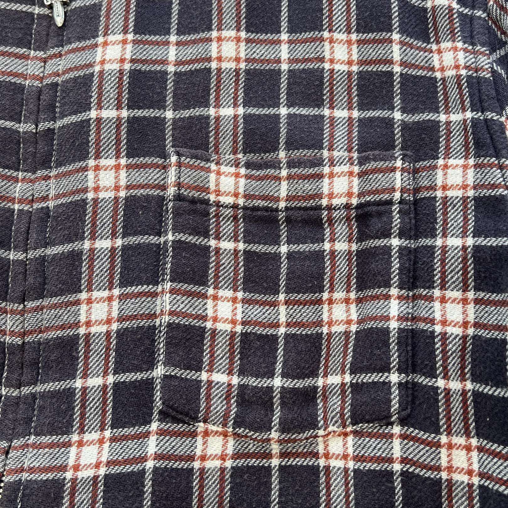 CHROME HEARTS Y NOT HEYWOOD Zip Up Check Shirt Size L クロムハーツ ワイノット ヘイウッド ジップアップ チェックシャツ サイズL