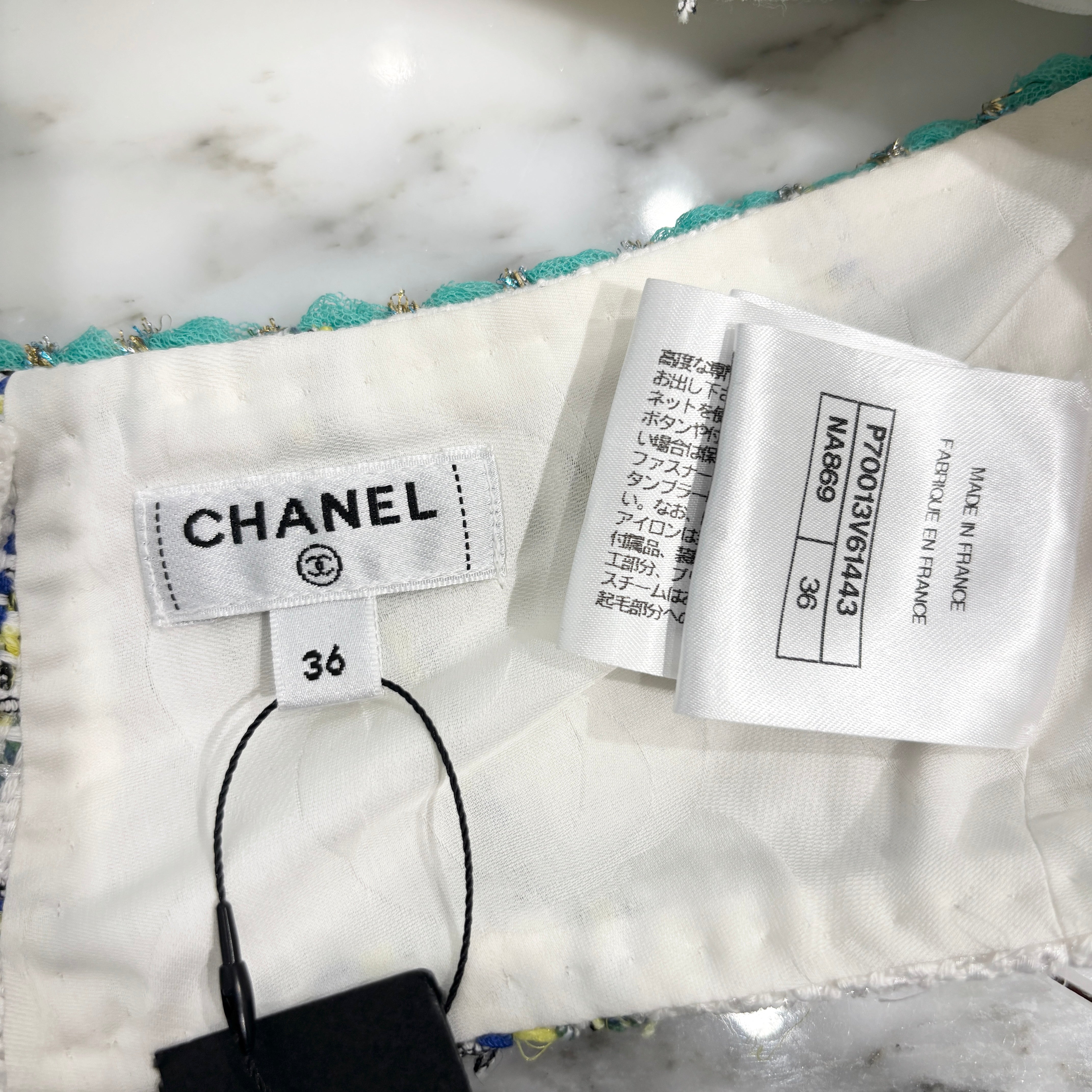 CHANEL 2024SS Tweed Halter Neck Camisole P70013V61443 Size 36 シャネル ツイード ホルターネック キャミソール サイズ36