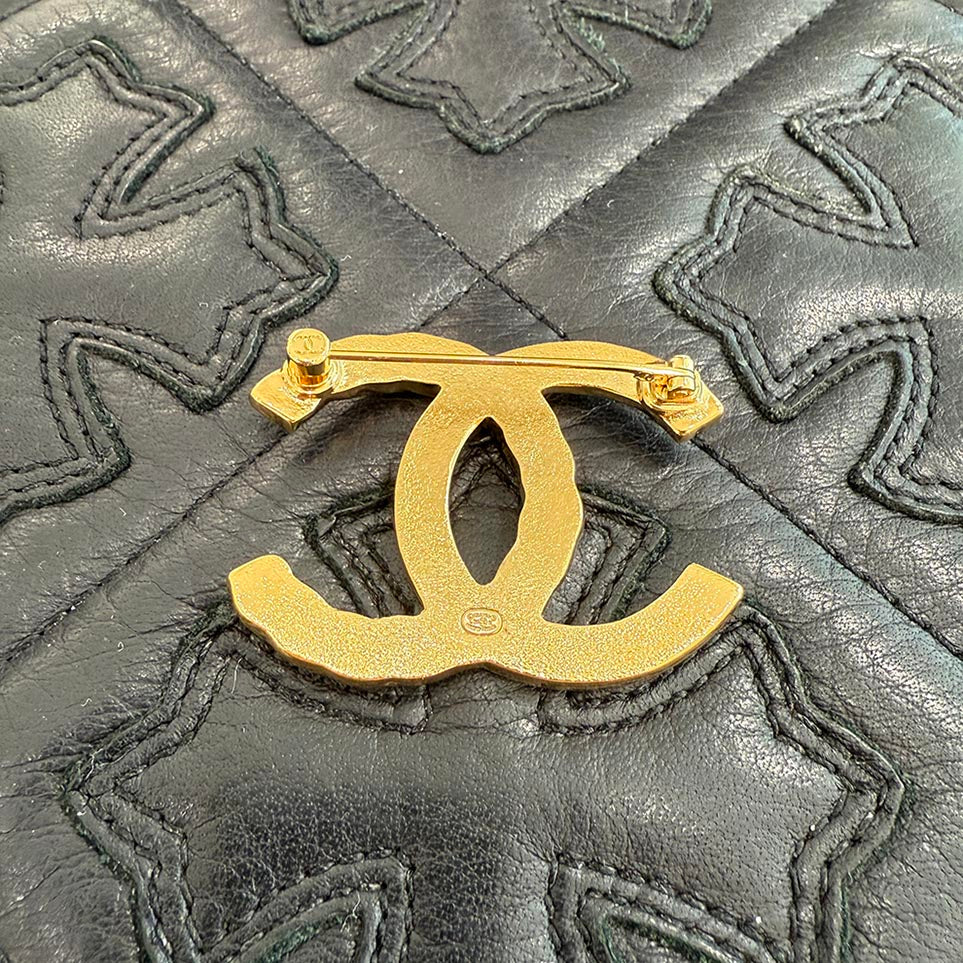 CHANEL L24K Coco Mark Crash Brooch シャネル L24K ココマーク クラッシュ ブローチ