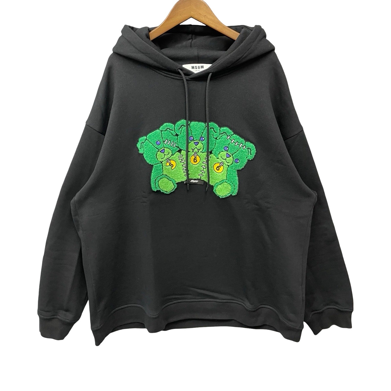 MSGM 202AW 3 Bear Patch Hoodie 2940MM171 Size S