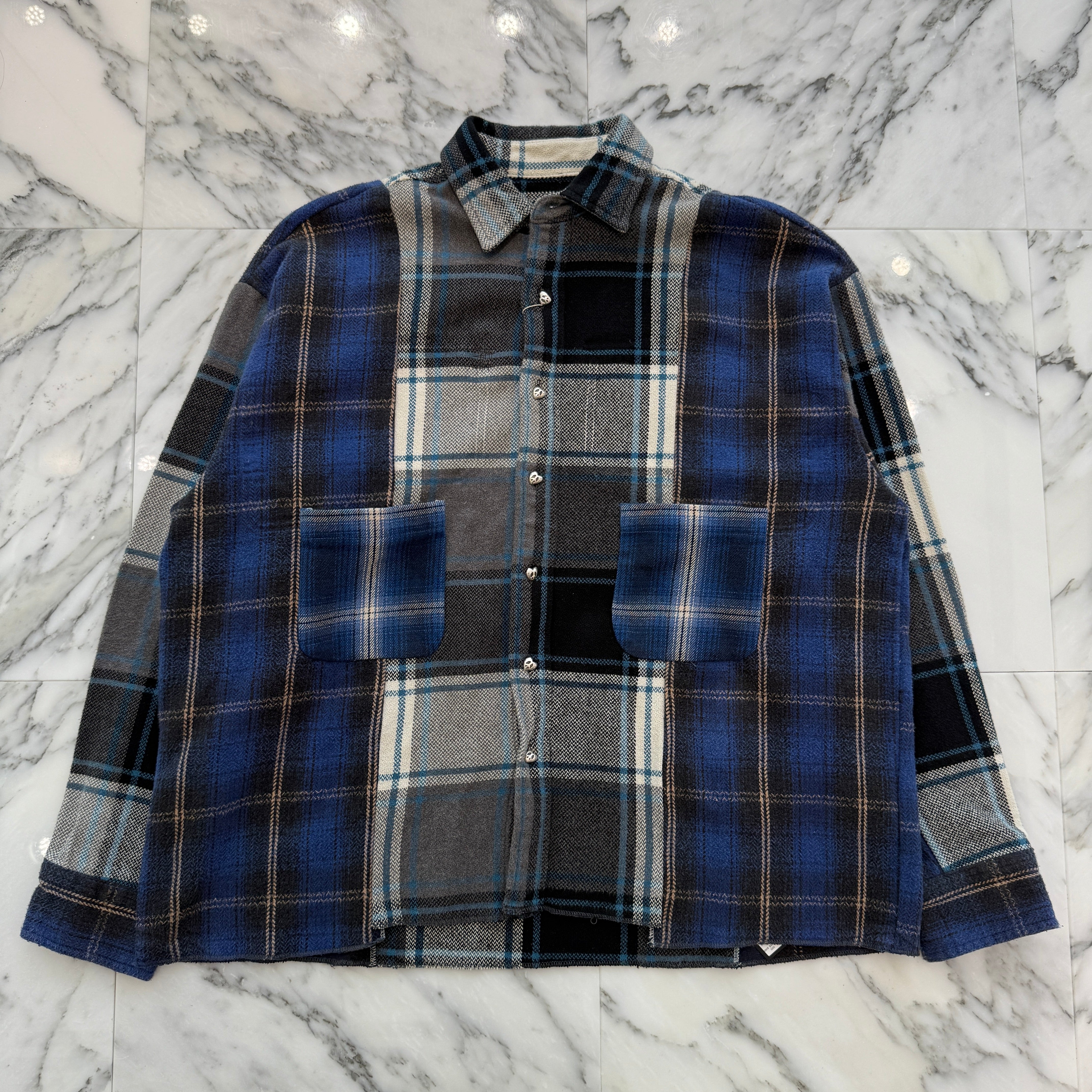 READY MADE 2025SS Flannel Check Shirt RE-CO-AS-00-00-256 Size 1 レディーメイド フランネル チェックシャツ サイズ1