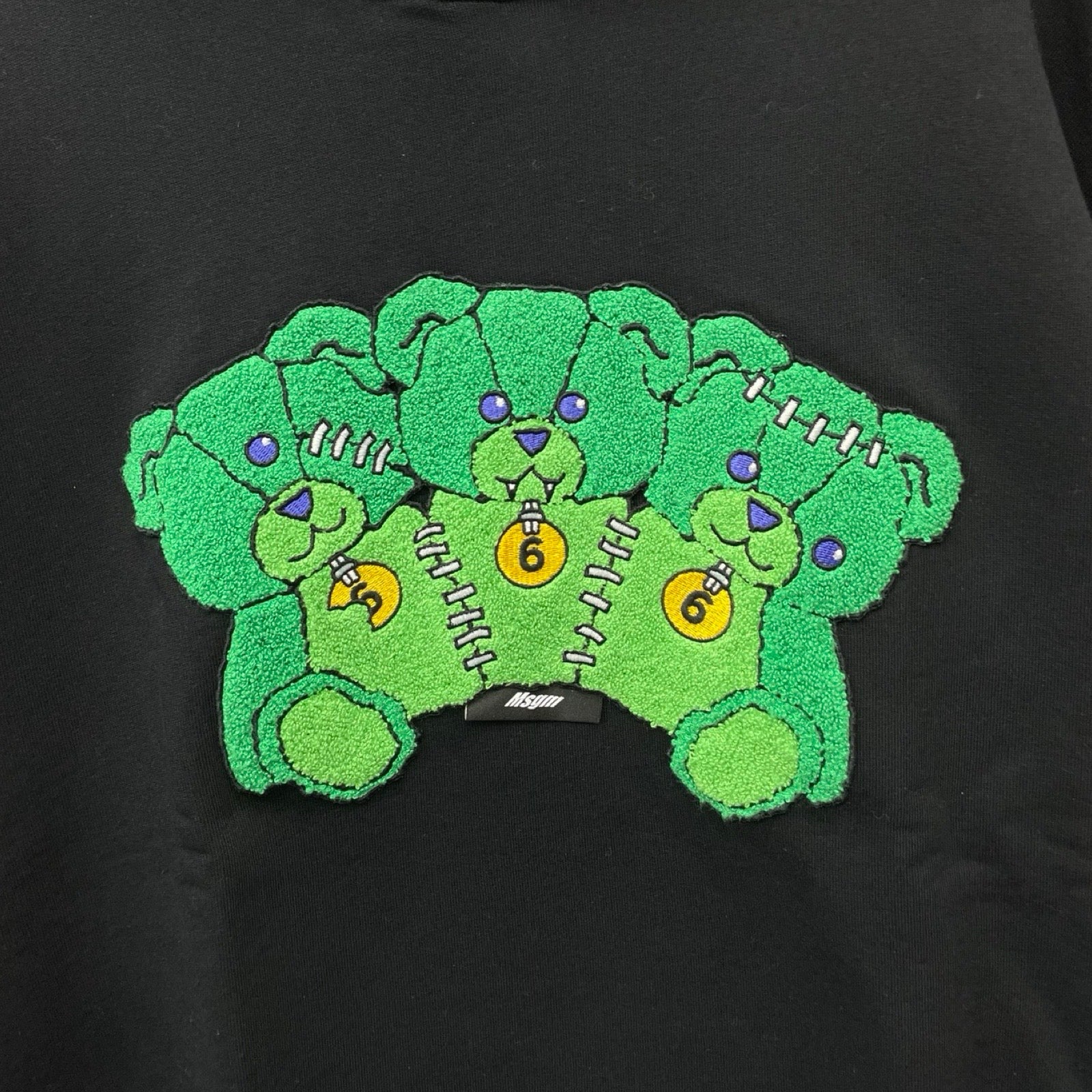 MSGM 202AW 3 Bear Patch Hoodie 2940MM171 Size S