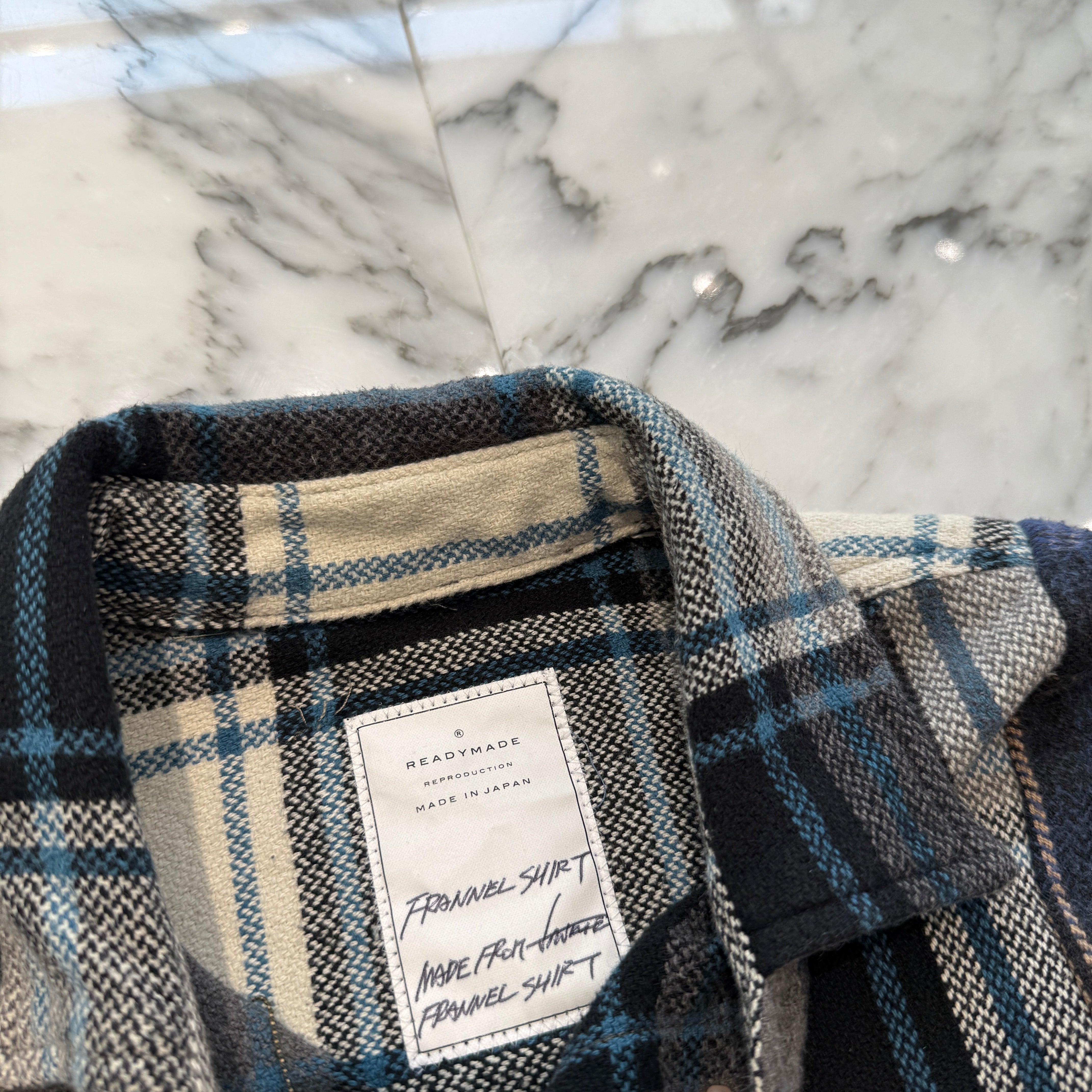 READY MADE 2025SS Flannel Check Shirt RE-CO-AS-00-00-256 Size 1 レディーメイド フランネル チェックシャツ サイズ1