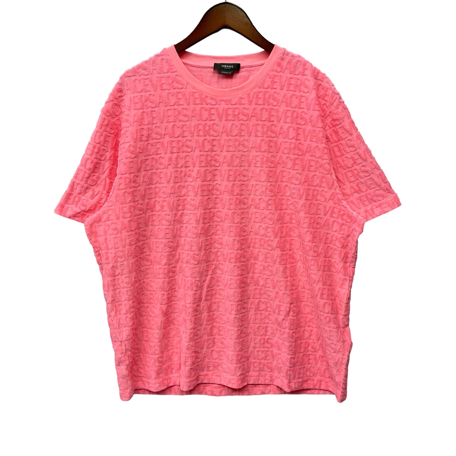 VERSACE 2023AW Terry Cloth T-Shirt 1010644 1A07695 Size 4XL