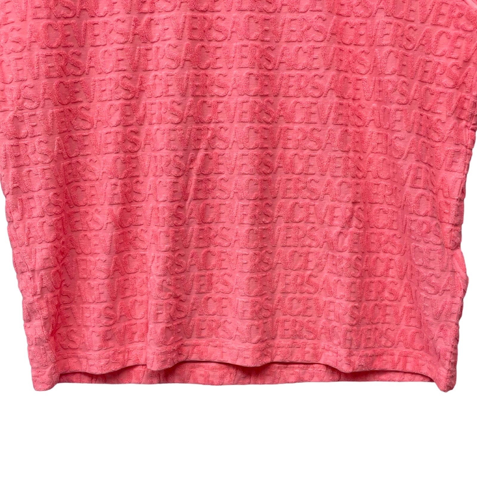 VERSACE 2023AW Terry Cloth T-Shirt 1010644 1A07695 Size 4XL