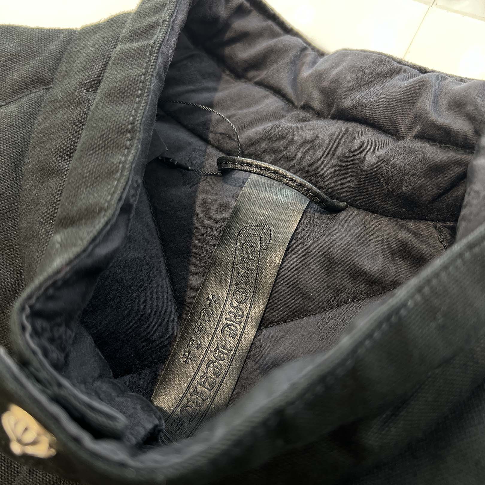 CHROME HEARTS Y NOT Cross Ball Button Quilted Jacket Size M クロムハーツ ワイノット クロスボールボタン キルティングジャケット サイズM