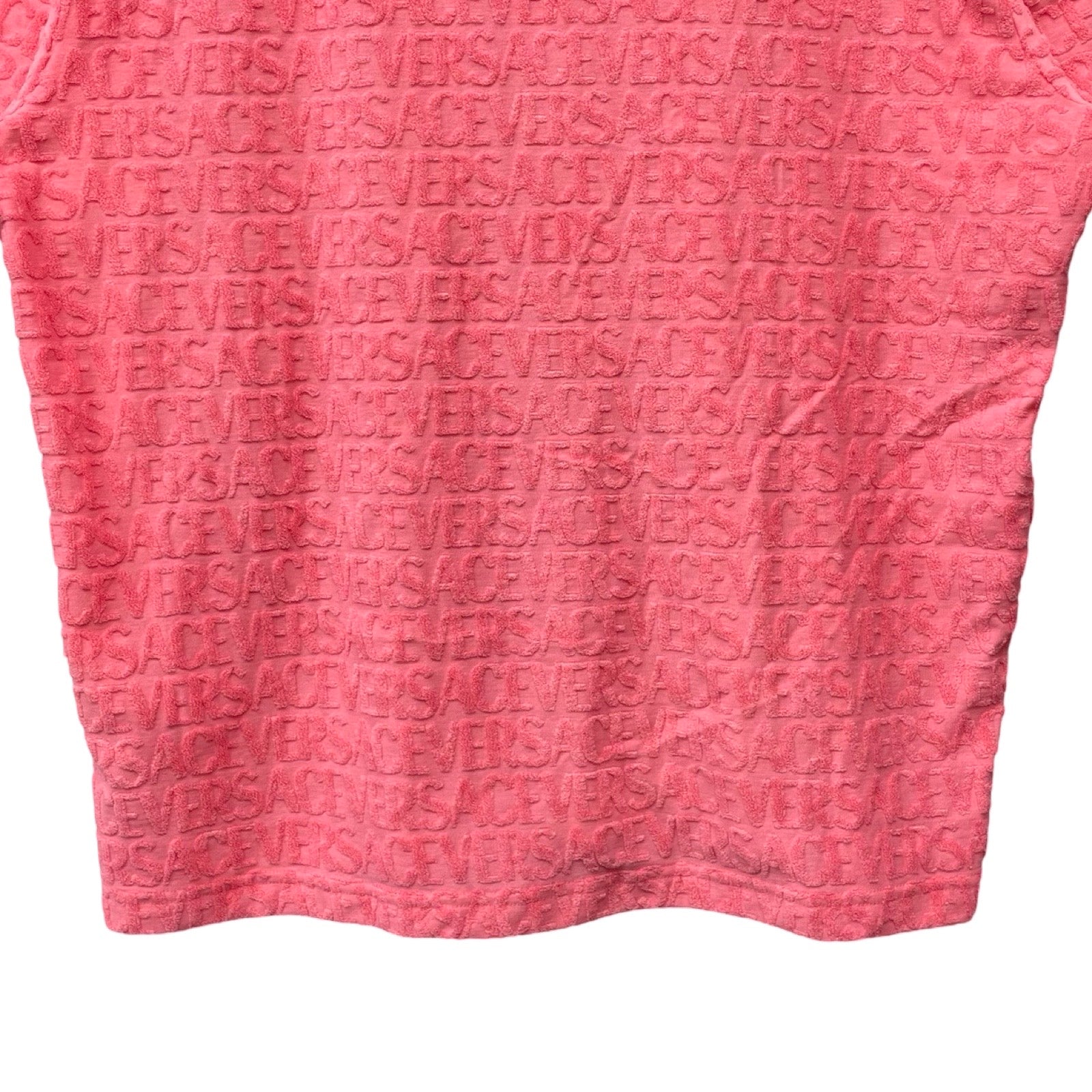 VERSACE 2023AW Terry Cloth T-Shirt 1010644 1A07695 Size 4XL