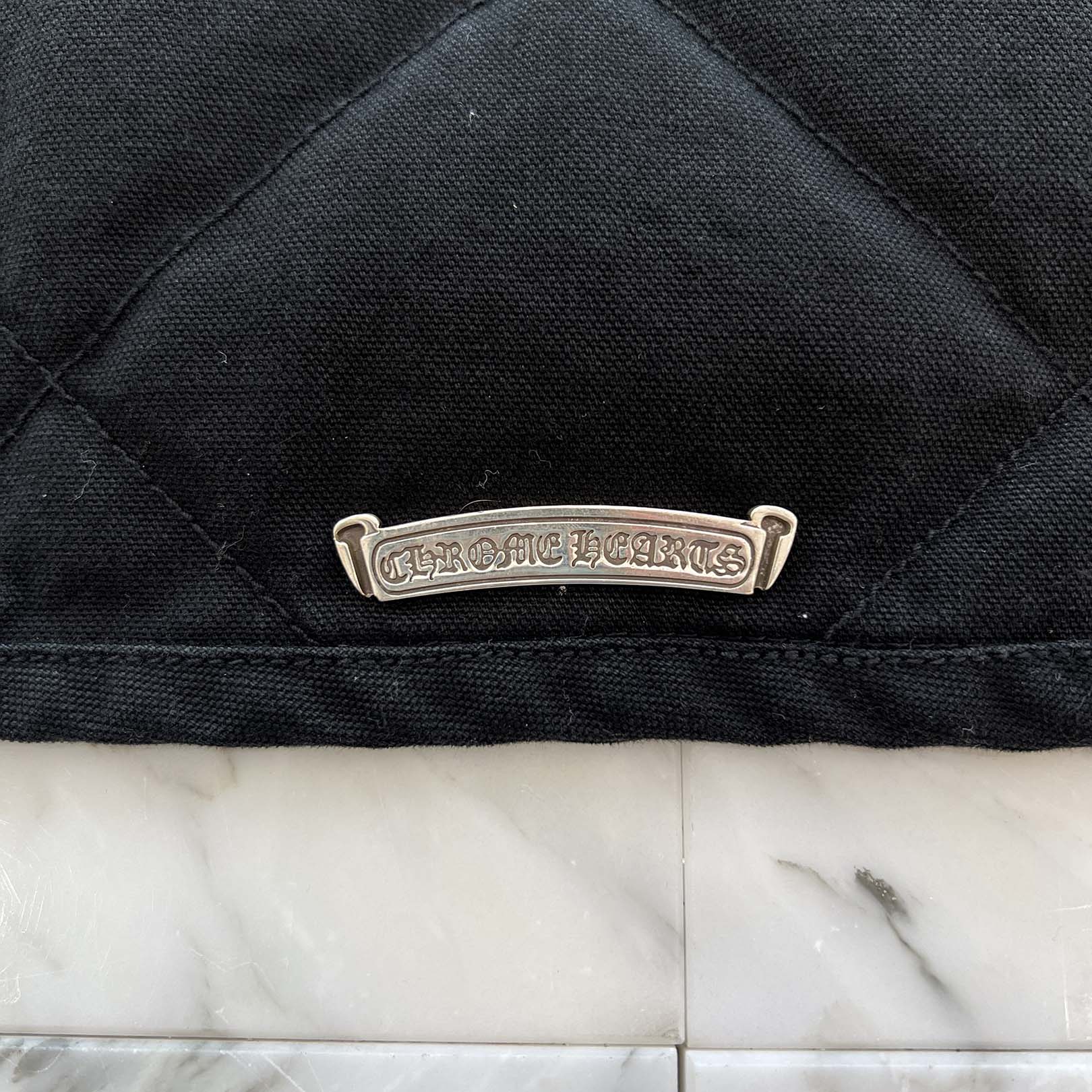 CHROME HEARTS Y NOT Cross Ball Button Quilted Jacket Size M クロムハーツ ワイノット クロスボールボタン キルティングジャケット サイズM