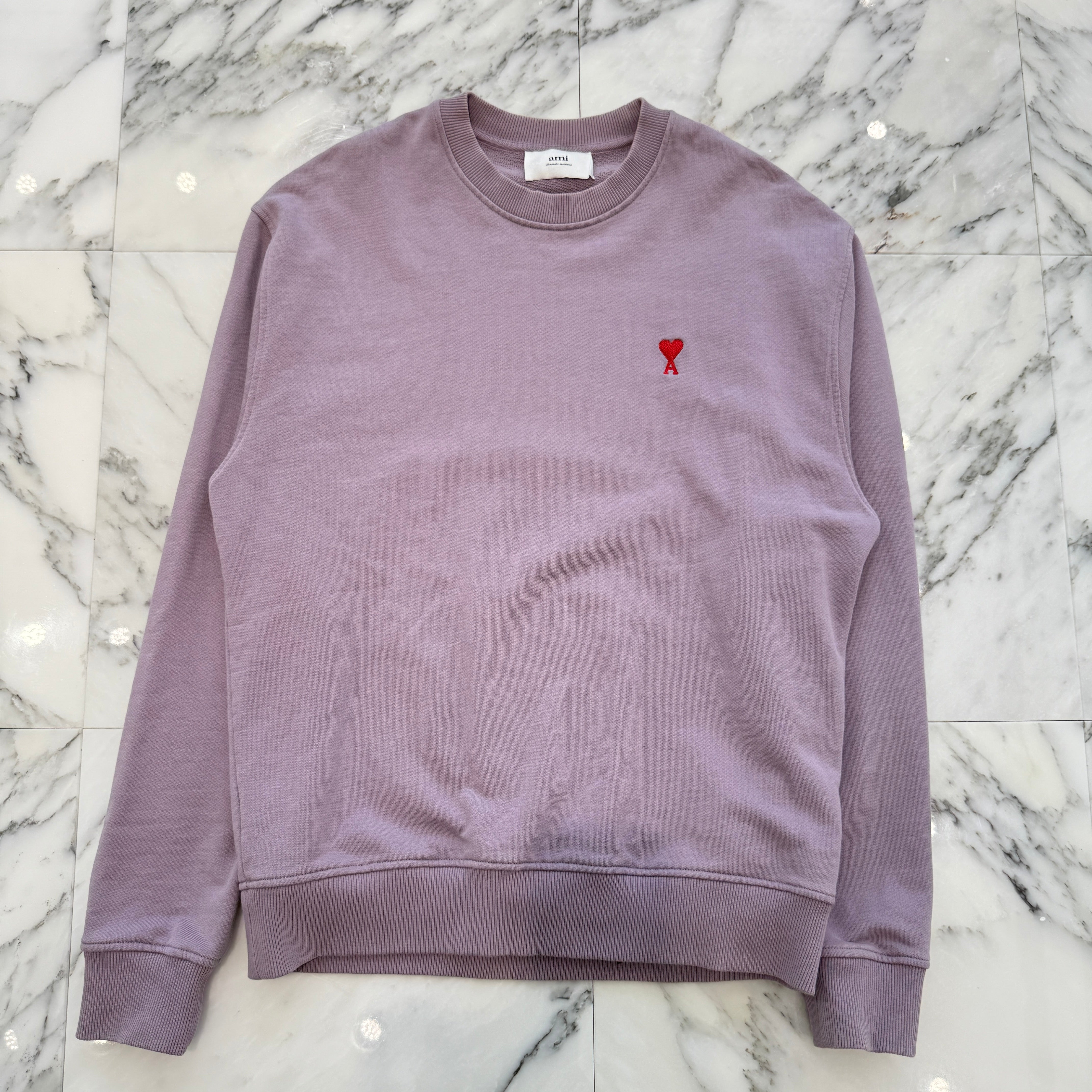 AMI PARIS Alexandre Mattiussi Crewneck Sweat Shirt USW001.730 Size L アミパリス アレクサンドルマテュッシス クルーネック スウェットシャツ サイズL