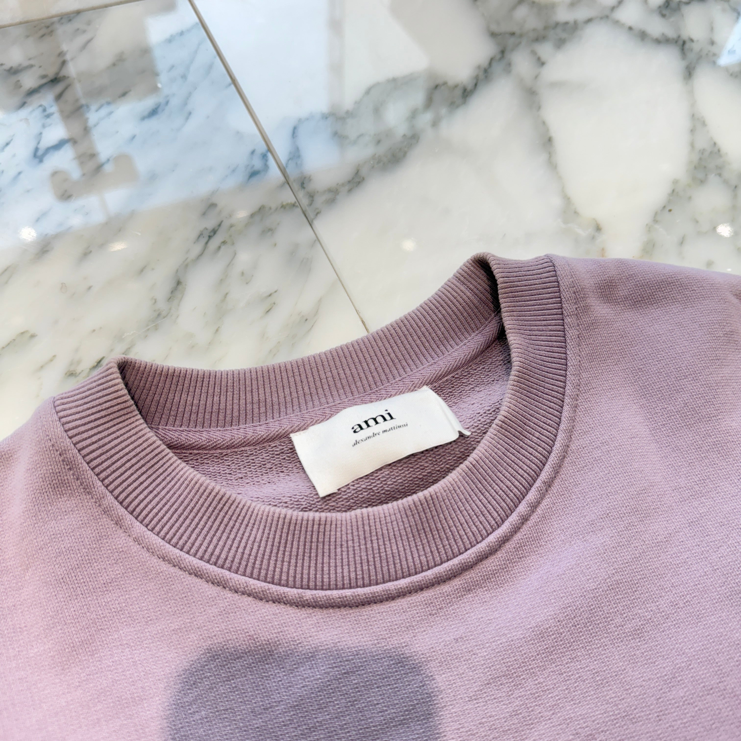 AMI PARIS Alexandre Mattiussi Crewneck Sweat Shirt USW001.730 Size L アミパリス アレクサンドルマテュッシス クルーネック スウェットシャツ サイズL