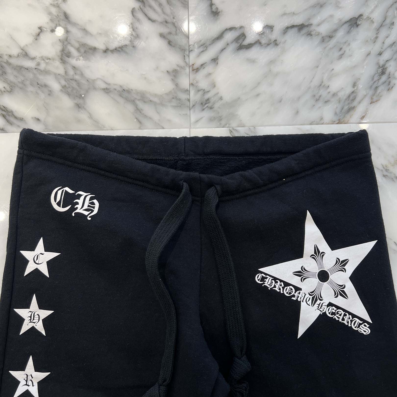 CHROME HEARTS Side Star Cross Print Sweat Long Pants Size XS クロムハーツ サイドスタークロス プリント スウェットロングパンツ サイズXS