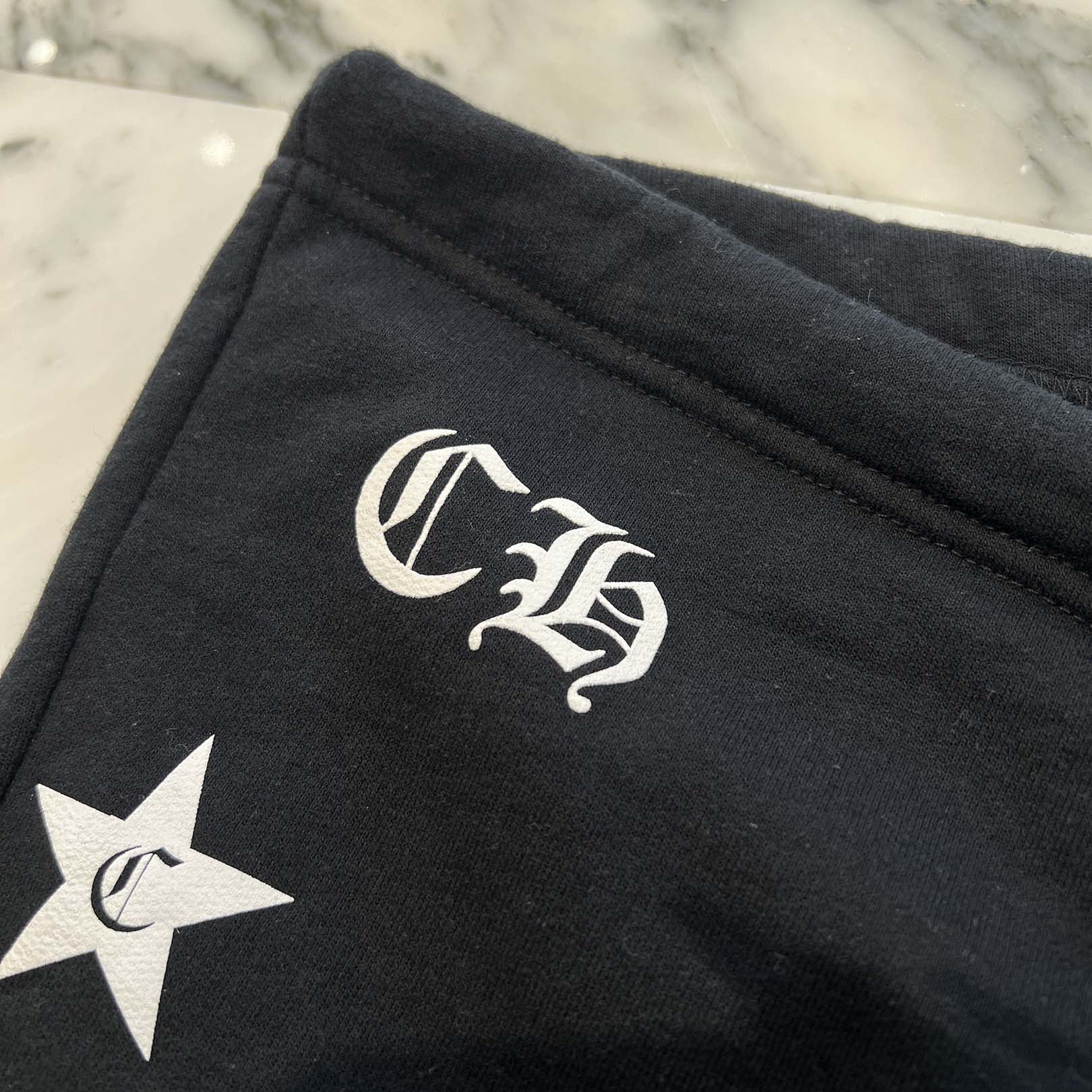CHROME HEARTS Side Star Cross Print Sweat Long Pants Size XS クロムハーツ サイドスタークロス プリント スウェットロングパンツ サイズXS