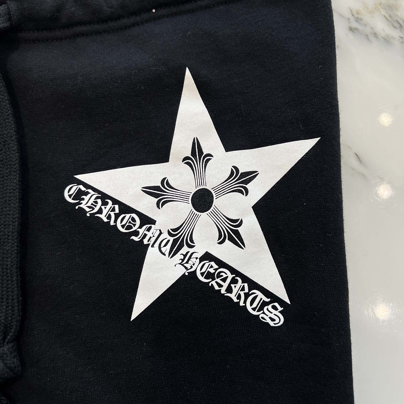 CHROME HEARTS Side Star Cross Print Sweat Long Pants Size XS クロムハーツ サイドスタークロス プリント スウェットロングパンツ サイズXS