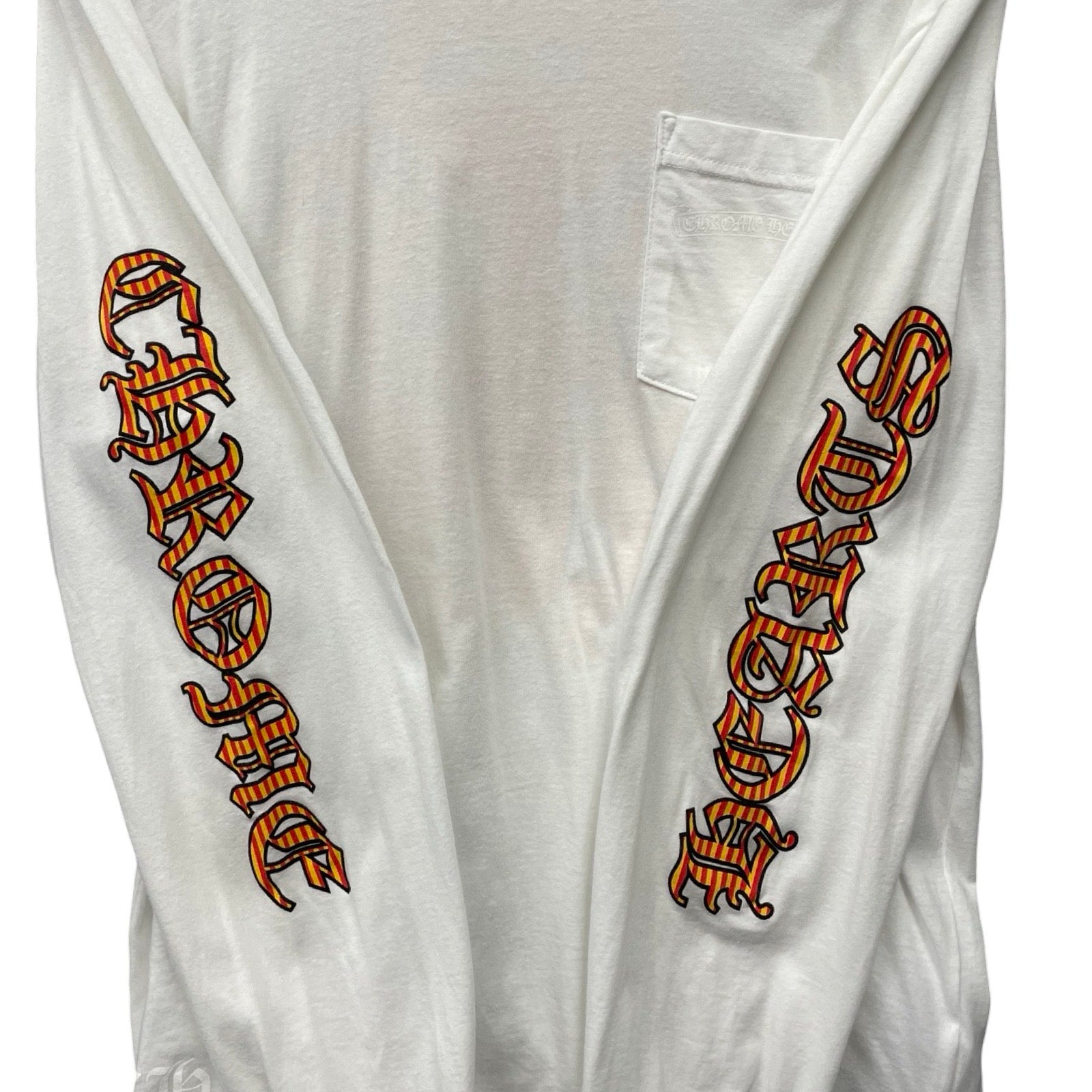 CHROME HEARTS Striped Dagger Long Sleeve Tee Size M