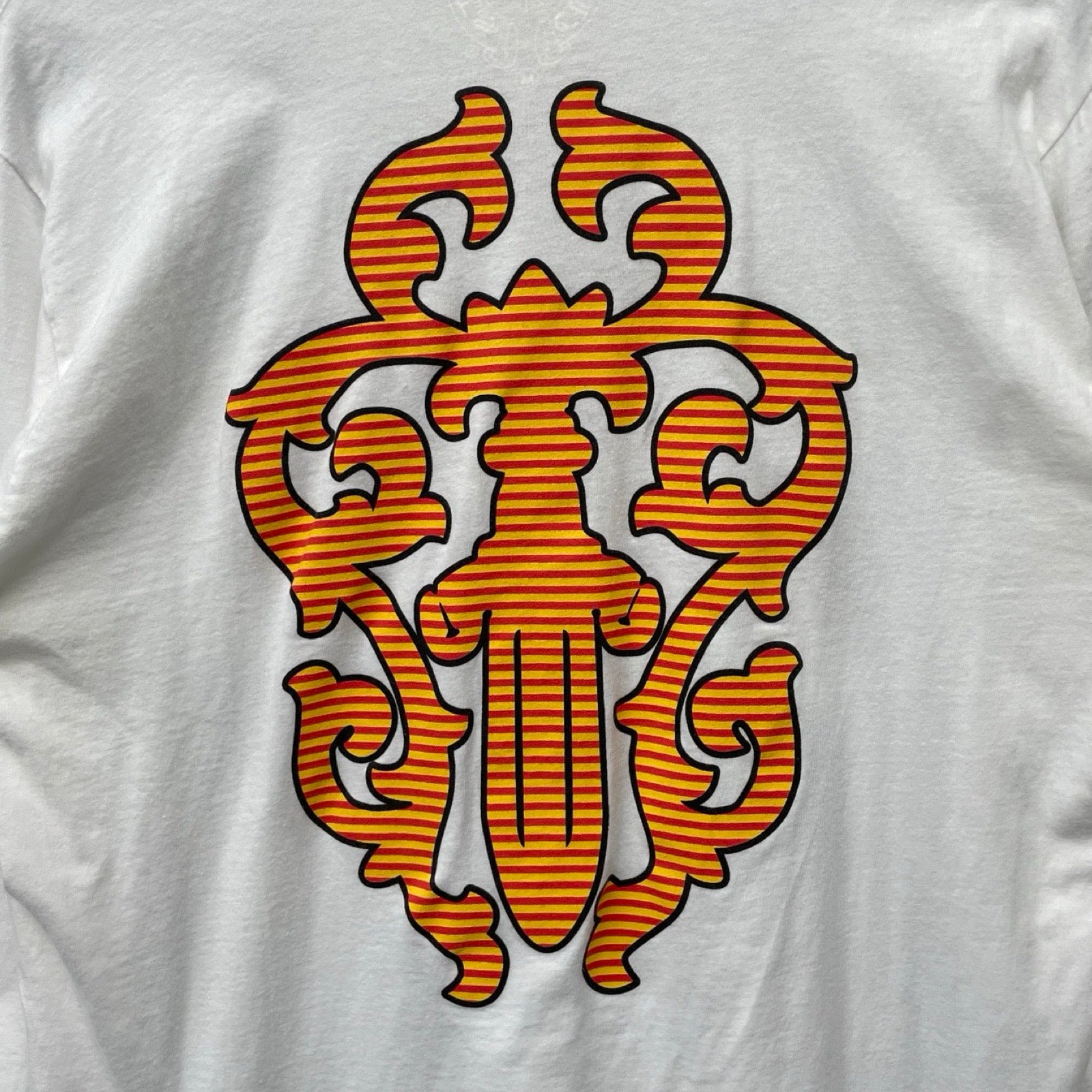 CHROME HEARTS Striped Dagger Long Sleeve Tee Size M